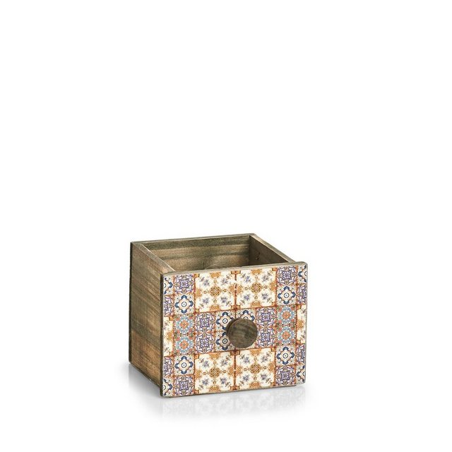 Zeller Present Aufbewahrungskorb “Schubladenbox “Mosaik”, Holz