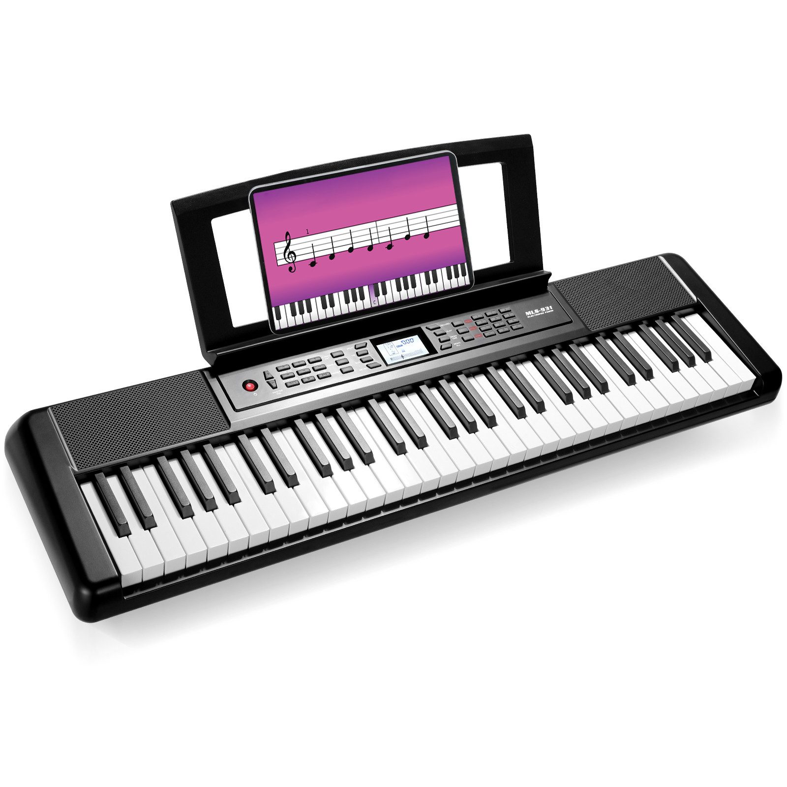 TLGREEN Digitalpiano Keyboard Piano 61 Tasten (300 Sounds, Piano Keyboard), Digital Piano für Anfänger, tragbares E-Piano