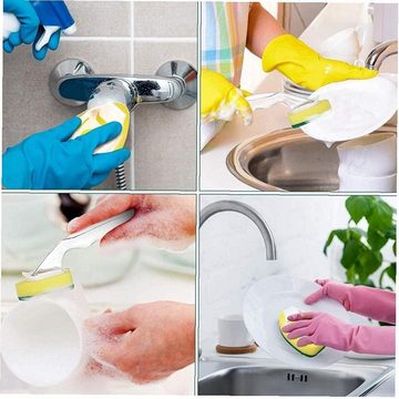 Lubgitsr Reinigungsschwamm Küche Spüle Reinigung Bürste Portable Dish Wand Schwamm