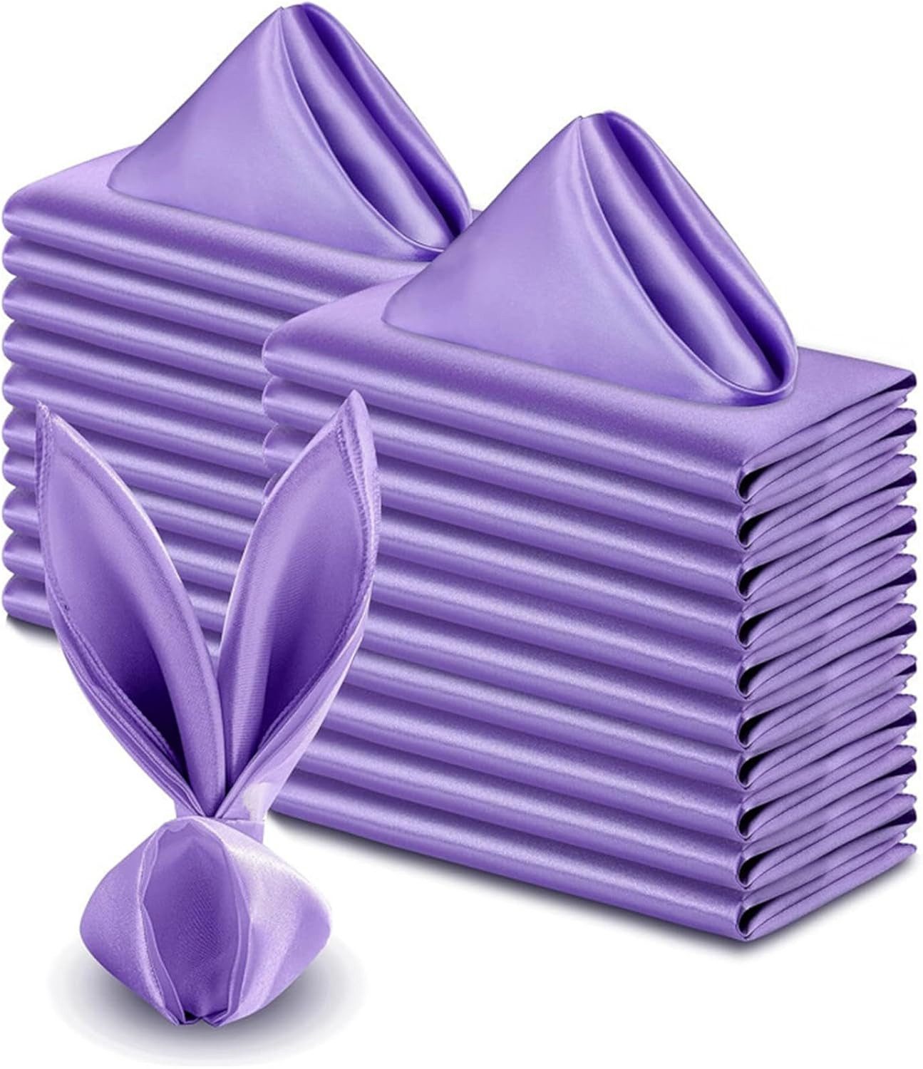 Coonoor Stoffserviette 15 Stück Satin-Servietten, quadratische weiche Tischservietten, (10 St)