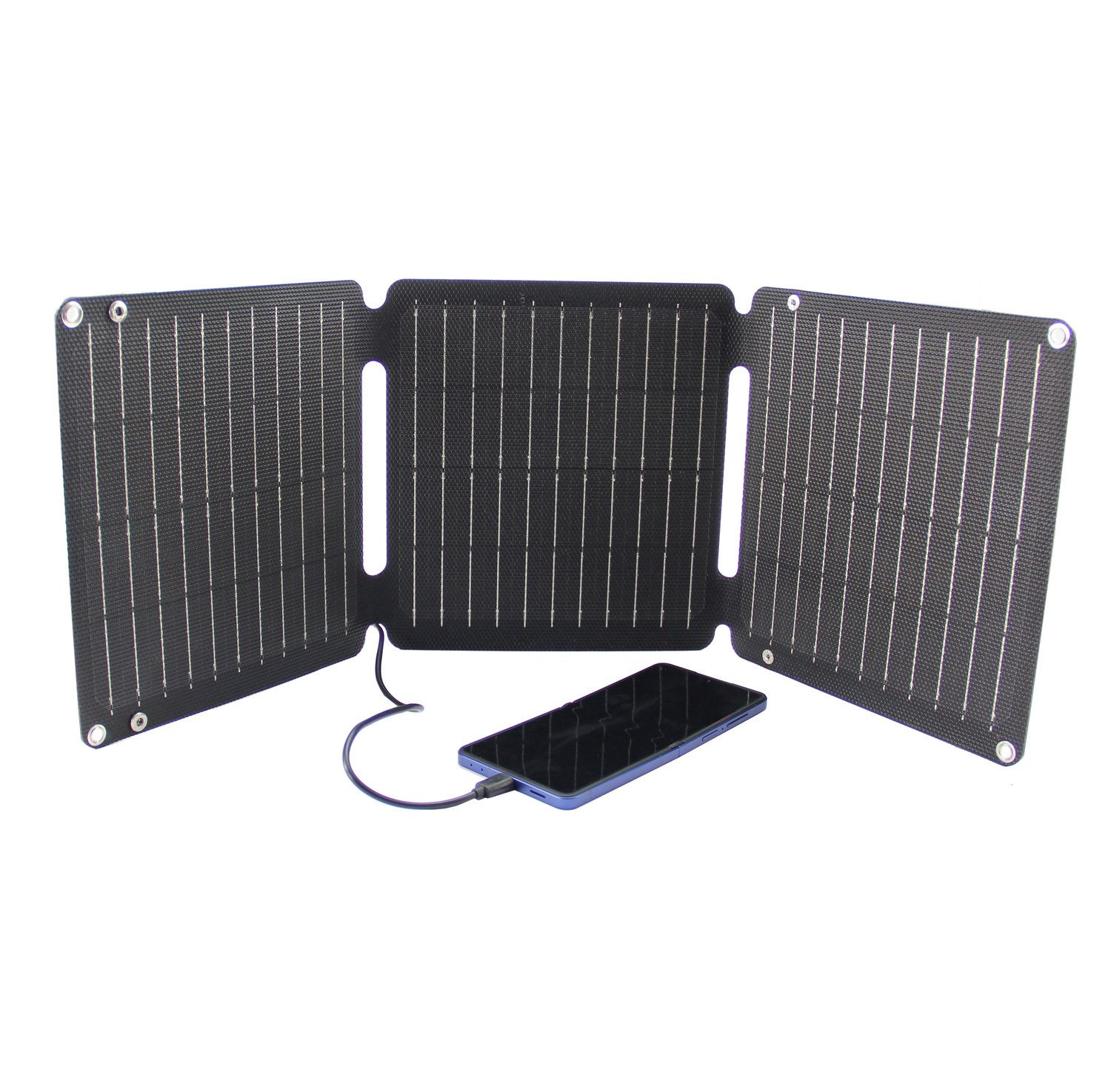 SOL-EXPERT group Trag- und faltbares Solar-Ladegerät, 21 Watt Solarladegerät