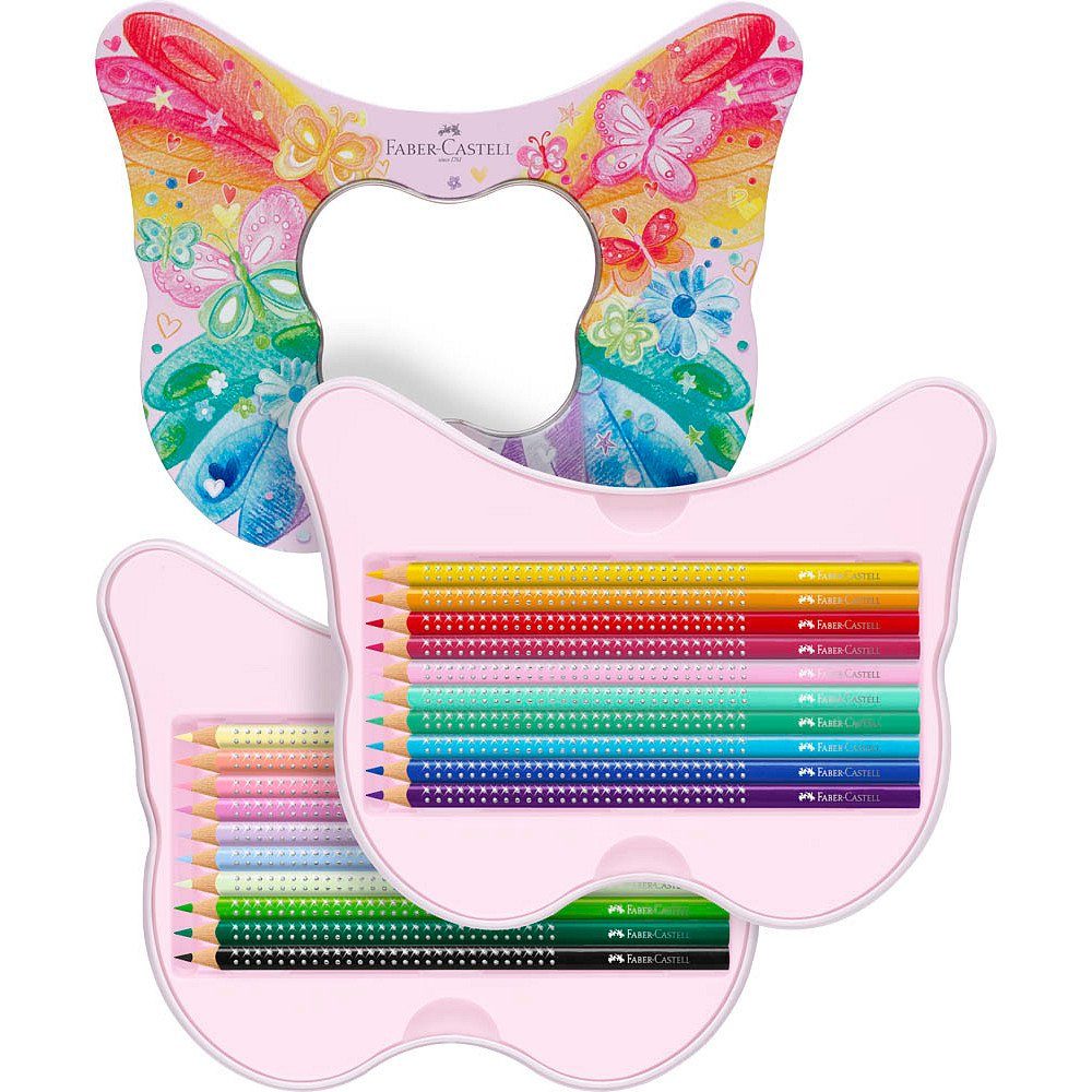 Thumbnail - Faber-Castell Buntstift 20 Buntstifte SPARKLE Schmetterling farbsortiert