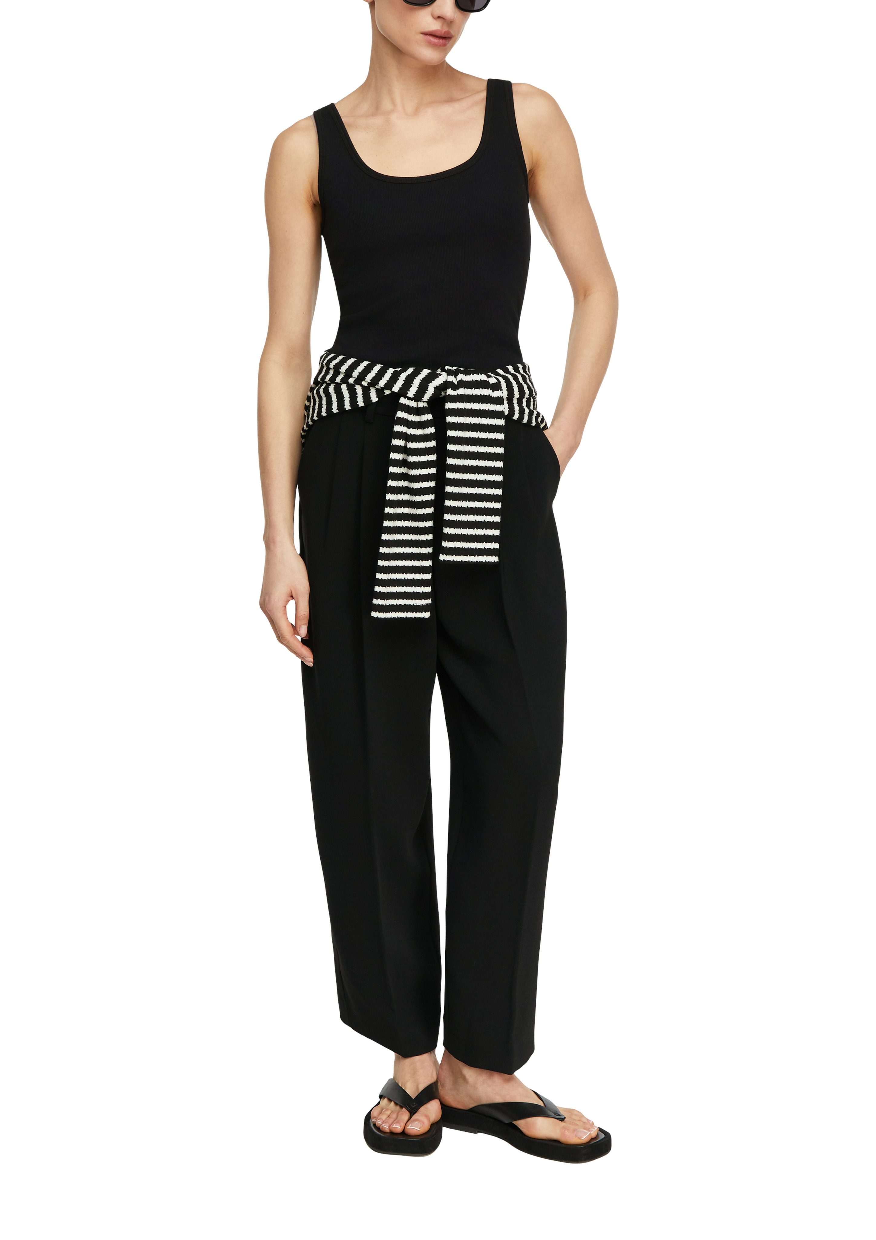 comma Ripptanktop mit Stretch