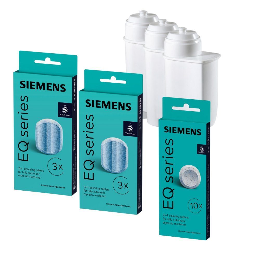SIEMENS TZ80001 + TZ80002 + TZ70003 Pflegeset (SIEMENS, [- TZ80001 + TZ80002 + TZ70003 Reinigung, Entkalkung und Filter Pflegeset)
