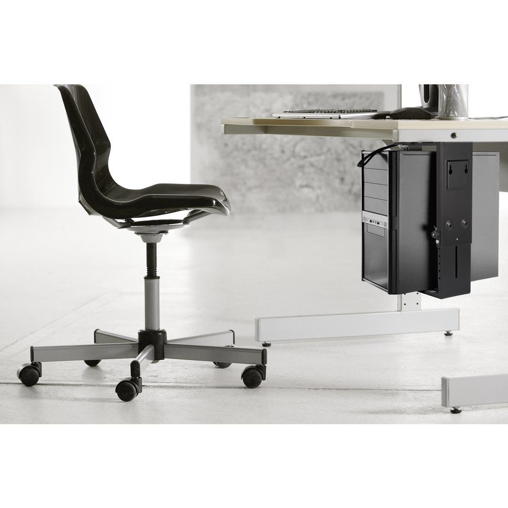 SpeaKa Professional Laptop-Ständer SpeaKa Professional PC Halterung Untertisch, Vertikal SP-6353552 Schw