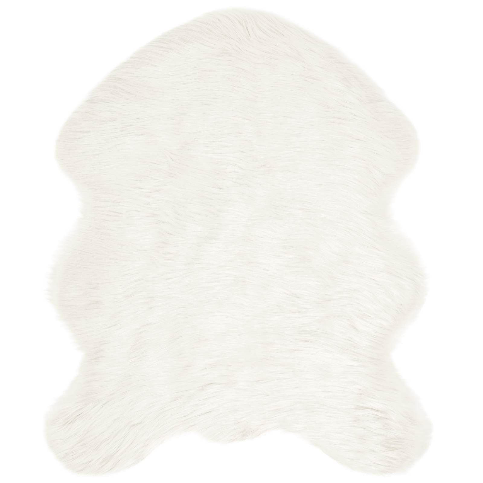 vidaXL Teppich Kunstschaffell Teppich Tafalla Weiß 50 x 80 cm Polyester günstig online kaufen