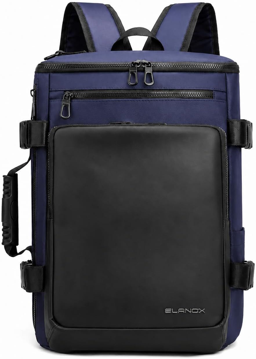 ELANOX Notebookrucksack ELANOX® 3 in 1 Laptop-Rucksack bis 17 Zoll, Rucksack, Schultertasche