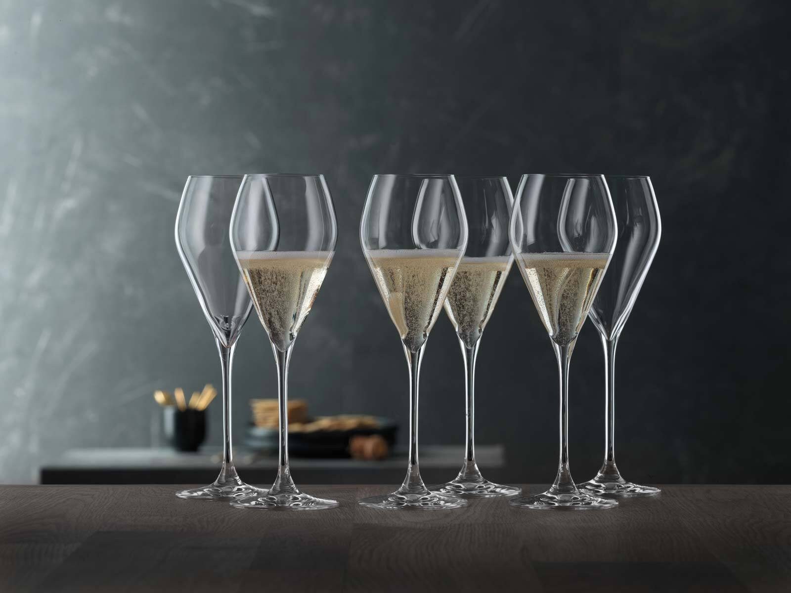 SPIEGELAU Champagnerglas Sparkling Party Champagnergläser 230 ml 6er Set, 6-tlg., Glas