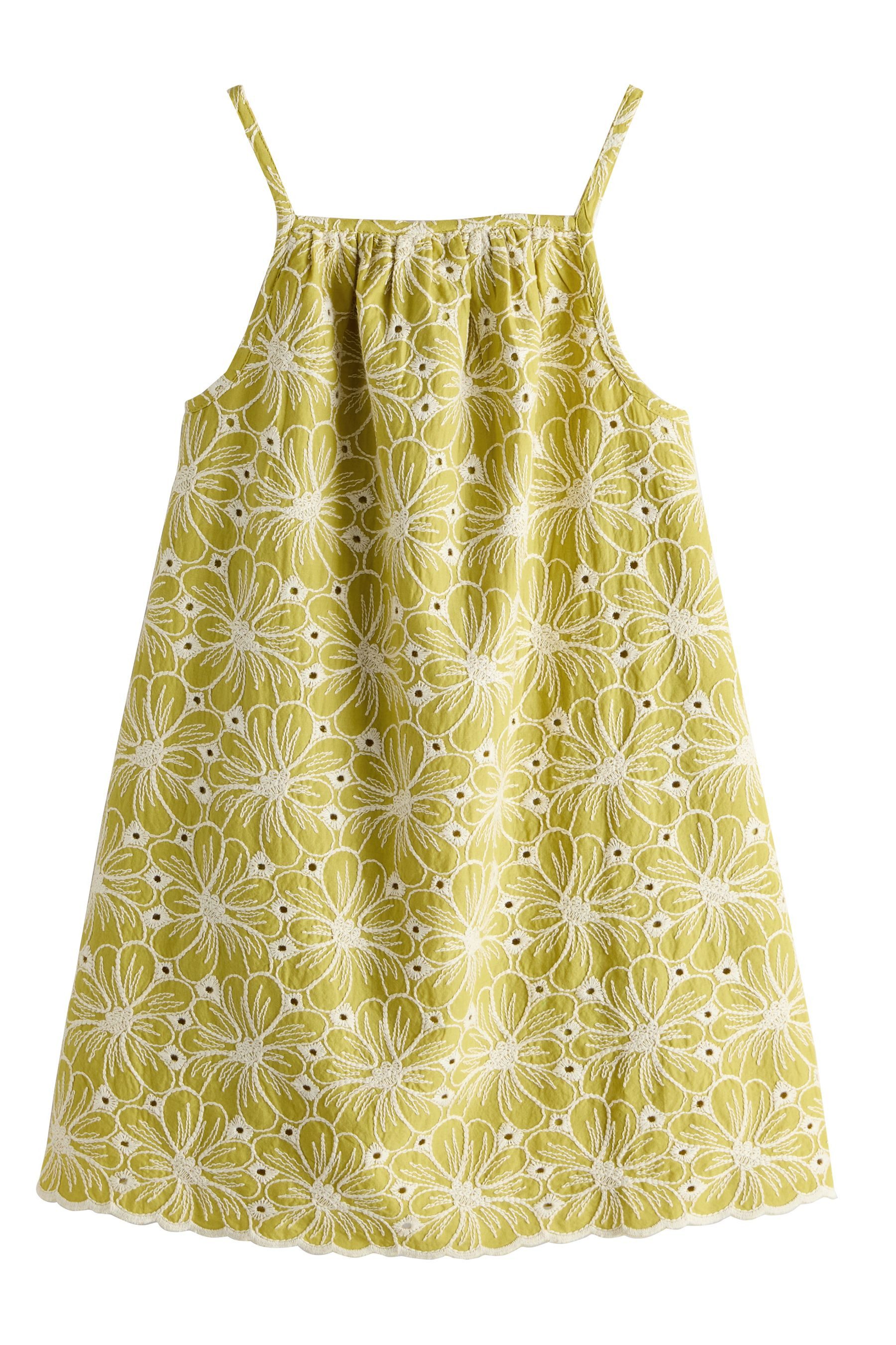 Next Trägerkleid Sommer-Trägerkleid mit Lochstickerei (1-tlg)