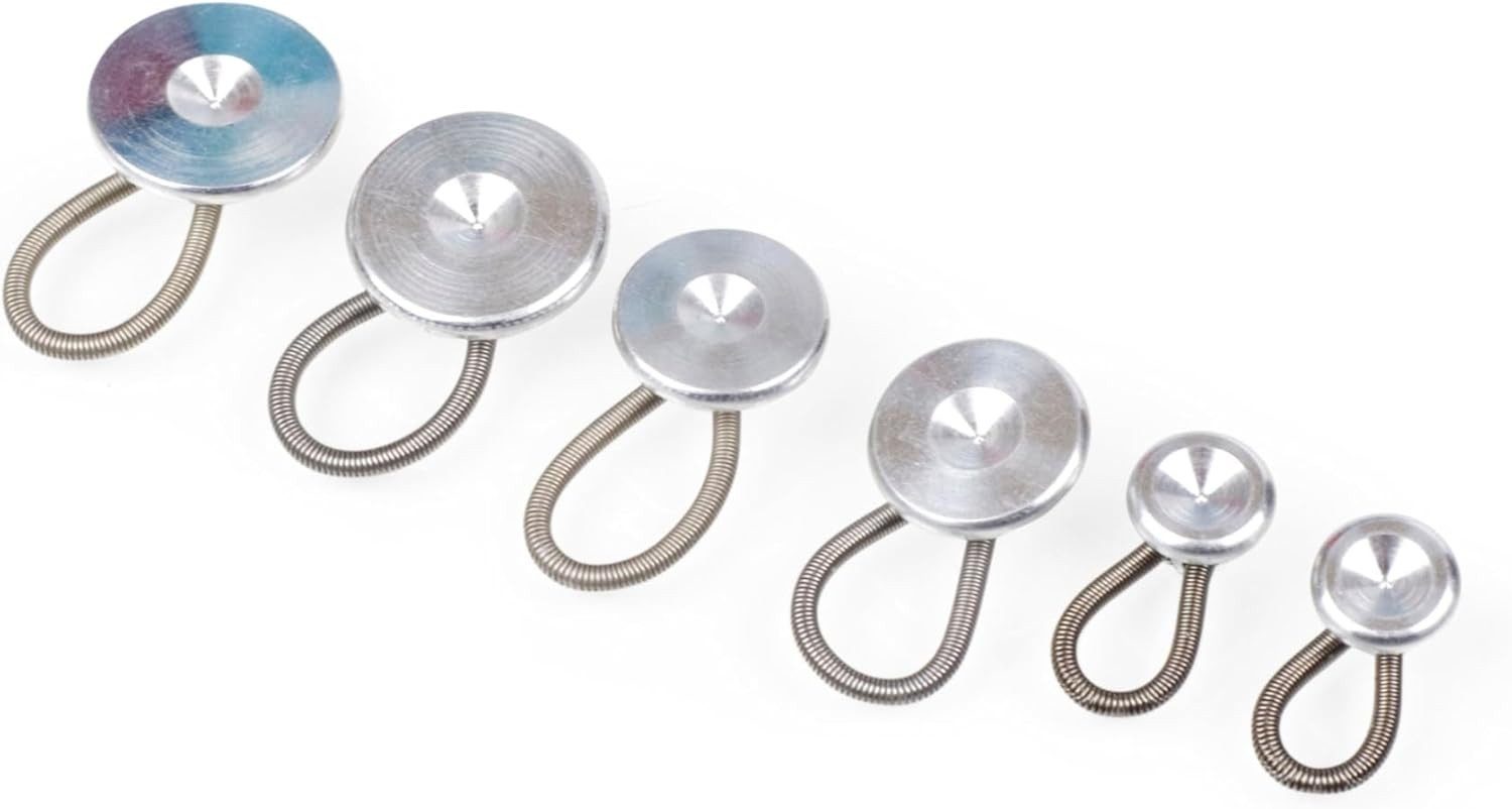Captain Clever Jeansknopf Wunderknöpfe, Bunderweiterung aus Metall, 6-teilig, Silberfarben