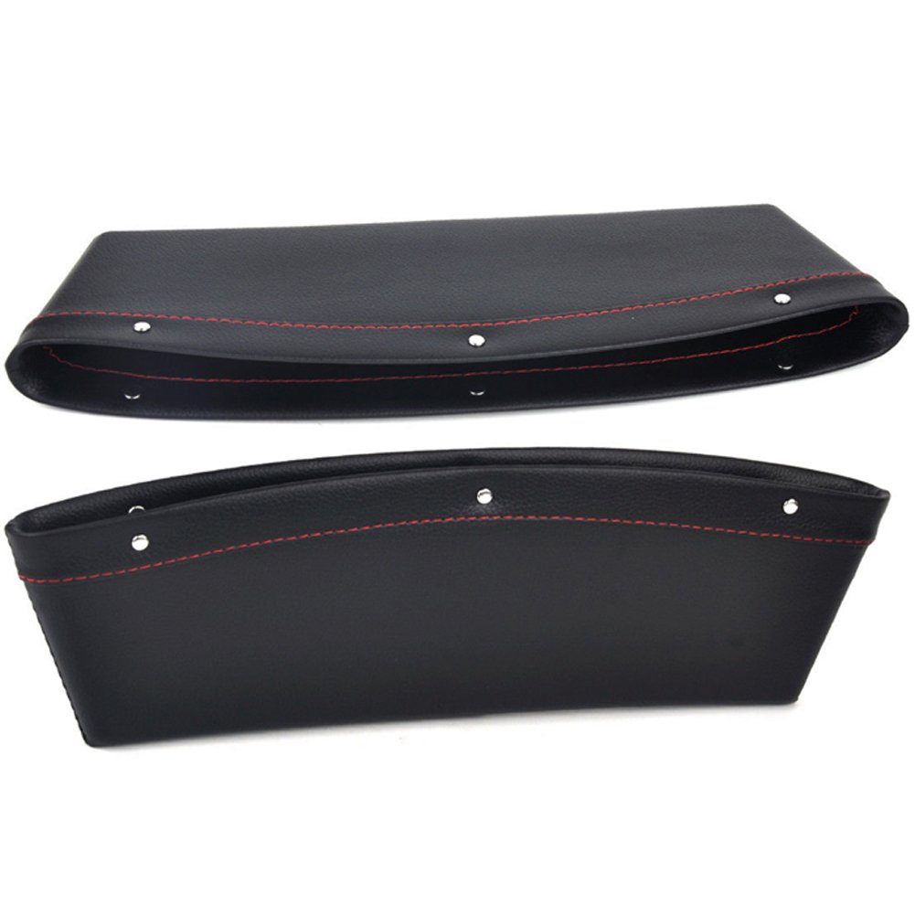 Bolwins Organizer L06C Autositz Lücke Aufbewahrung Box Ablagefach Handy Organizer Halter (Set, Aufbewahrungstasche für Sitzlücke), einfache Montage, universell passend