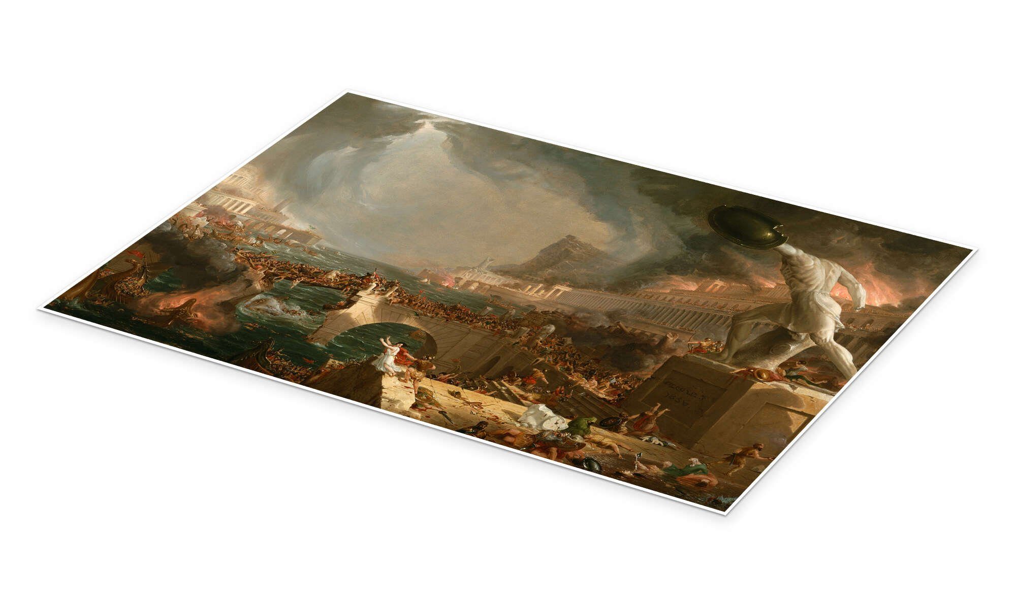 Posterlounge Wandbild Der Weg des Imperiums (Vernichtung), Thomas Cole, erhältlich als Poster, Leinwandbild, Wandsticker oder Acrylglasbild – Bild 2 von 5