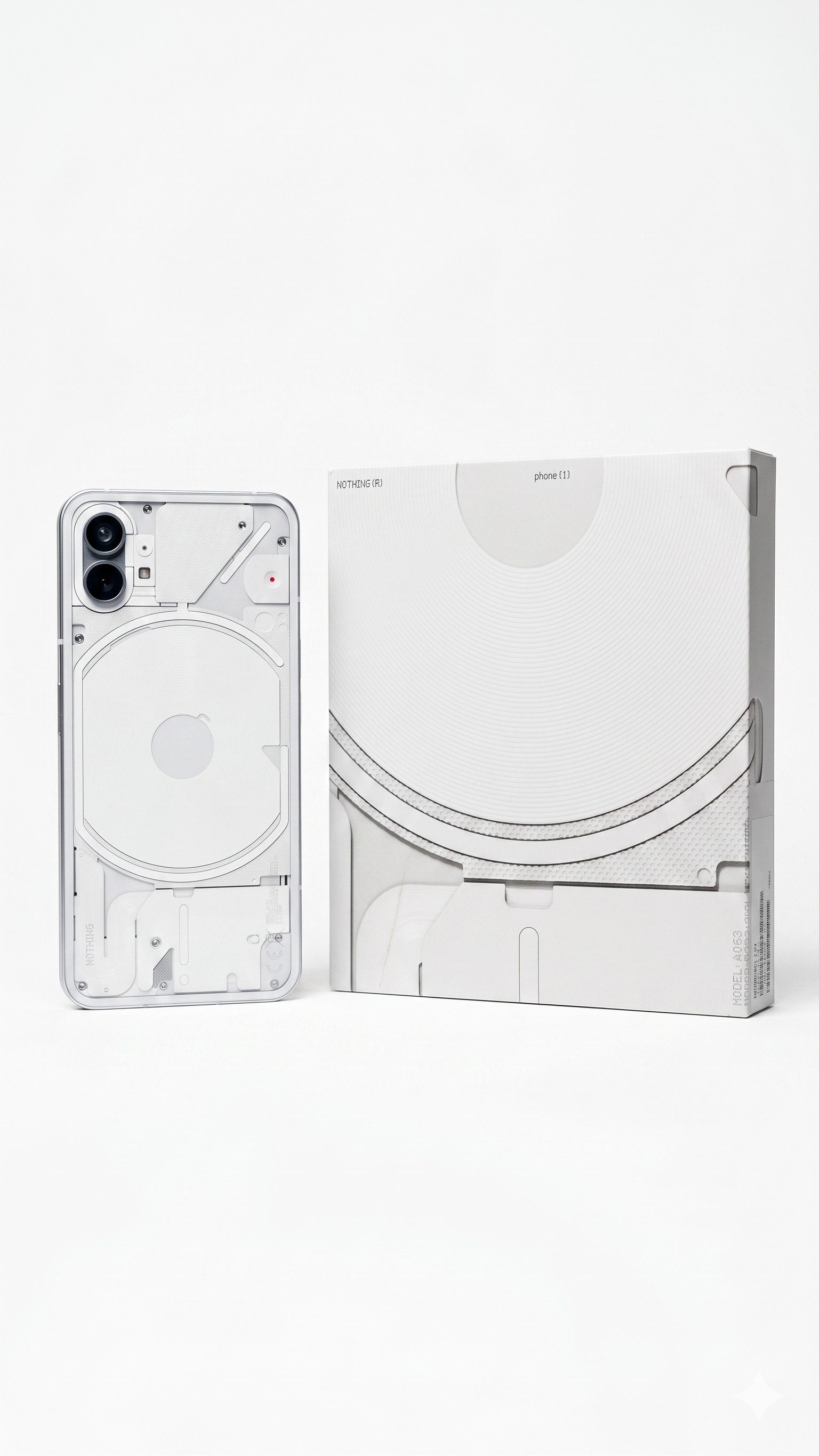NOTHING Nothing Phone (1) - 12 GB RAM + 256 GB Weiß Smartphone