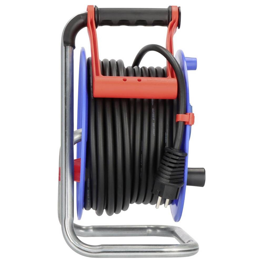 Brennenstuhl Baustellen-Kabeltrommel 25 m Garant 3G1.5 1218900 Kabeltrommel, Bretec Drehkontakt-Komfort