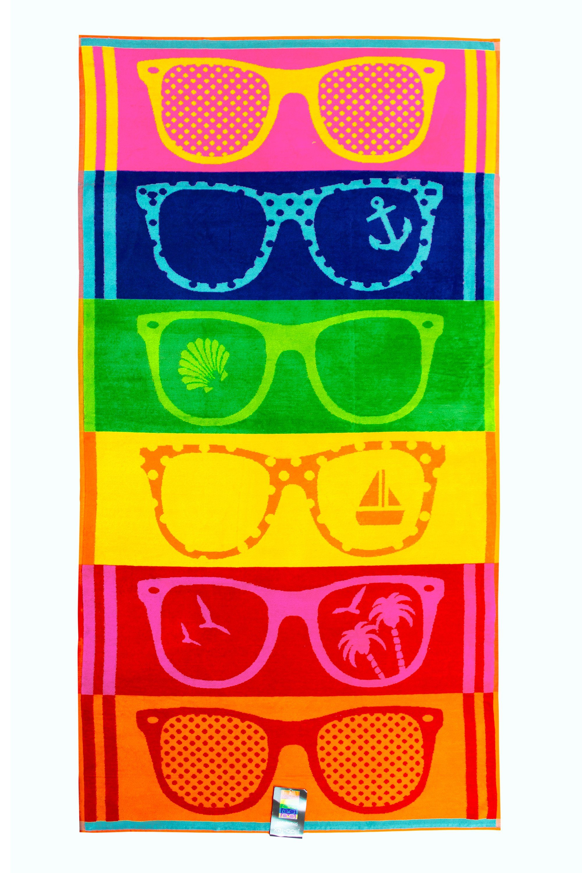 jilda-tex Strandtuch, 100% Baumwolle (1-St), weiche Frottee-Veloursqualität günstig online kaufen