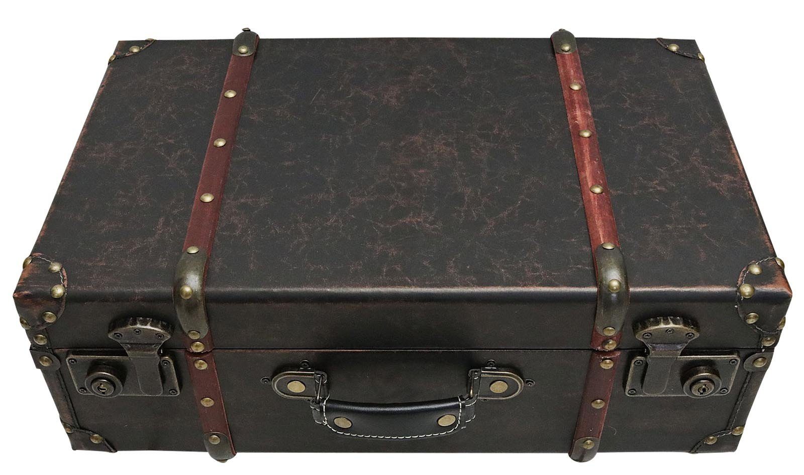 Aubaho Dekoobjekt Koffer Holzkoffer 50cm Holz Nostalgie Antik-Stil Oldtimer braun vintag. € 79,00