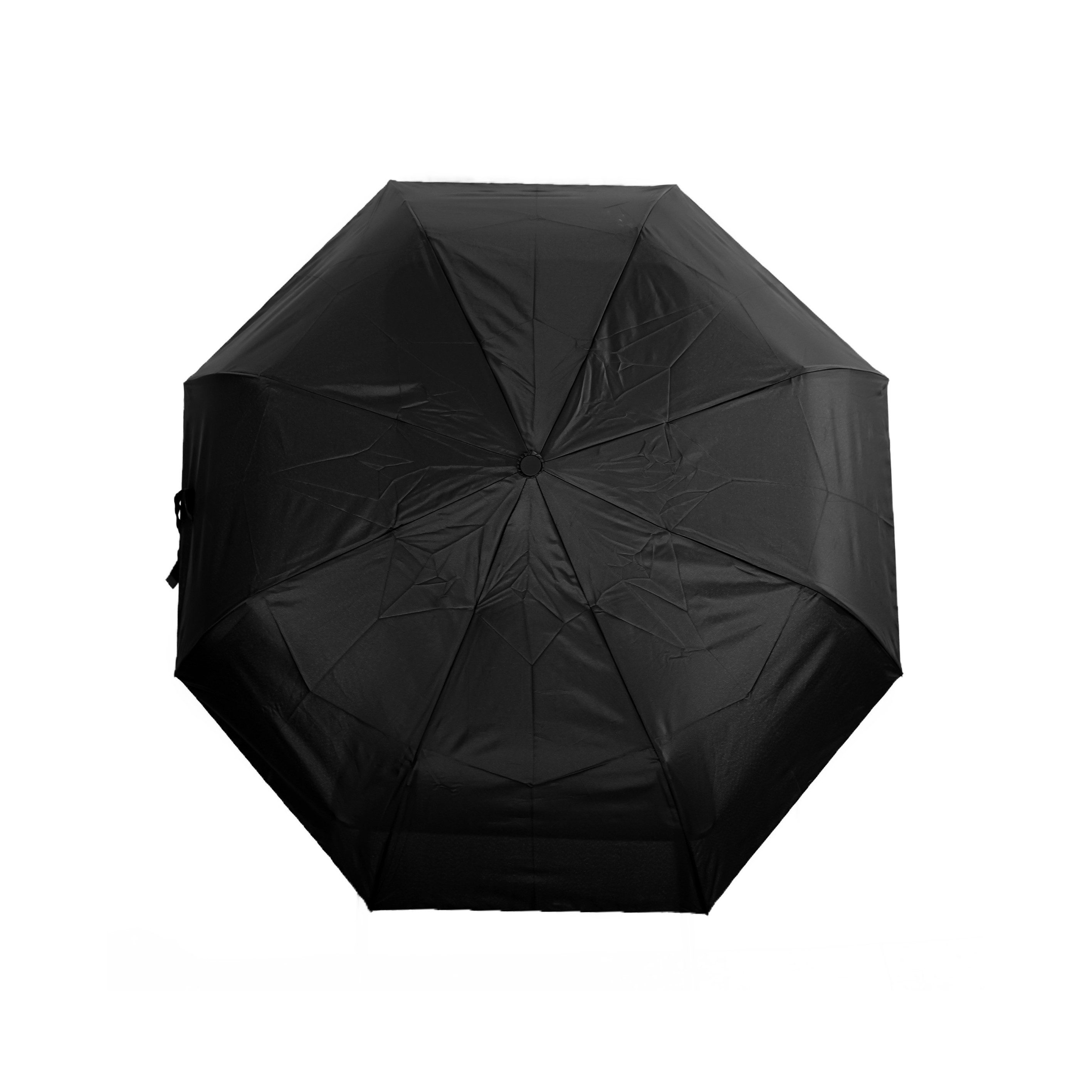 Susino Taschenregenschirm Teleskop Taschenschirm mit Schutzhülle in Schwarz günstig online kaufen