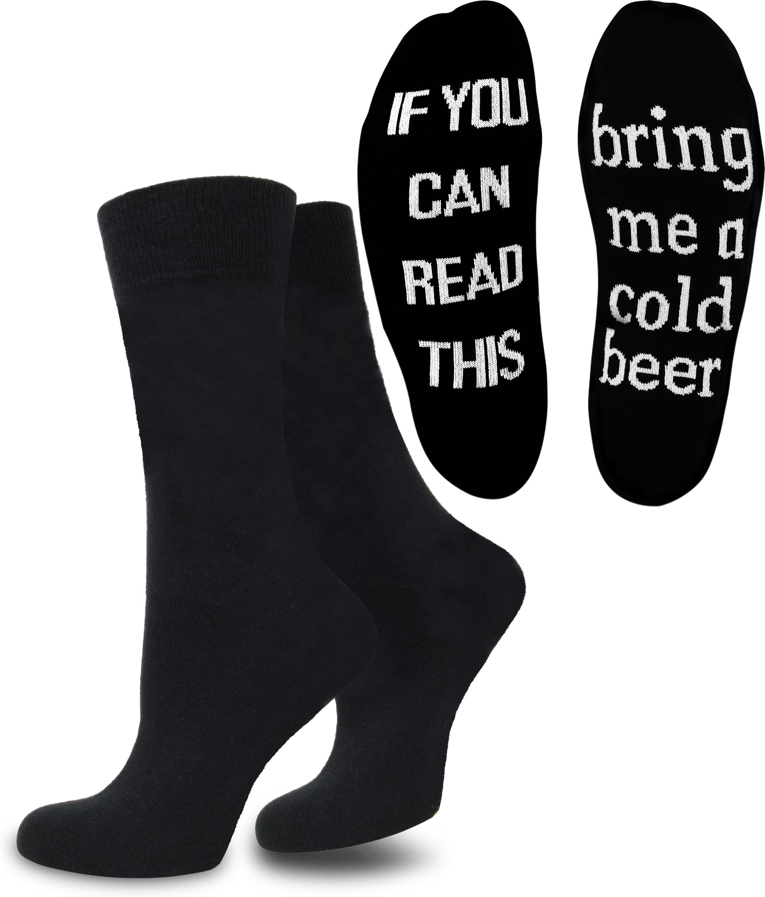 normani Basicsocken 2 Paar Herrensocken mit witzigen Sprüchen (2 Paar) ohne günstig online kaufen