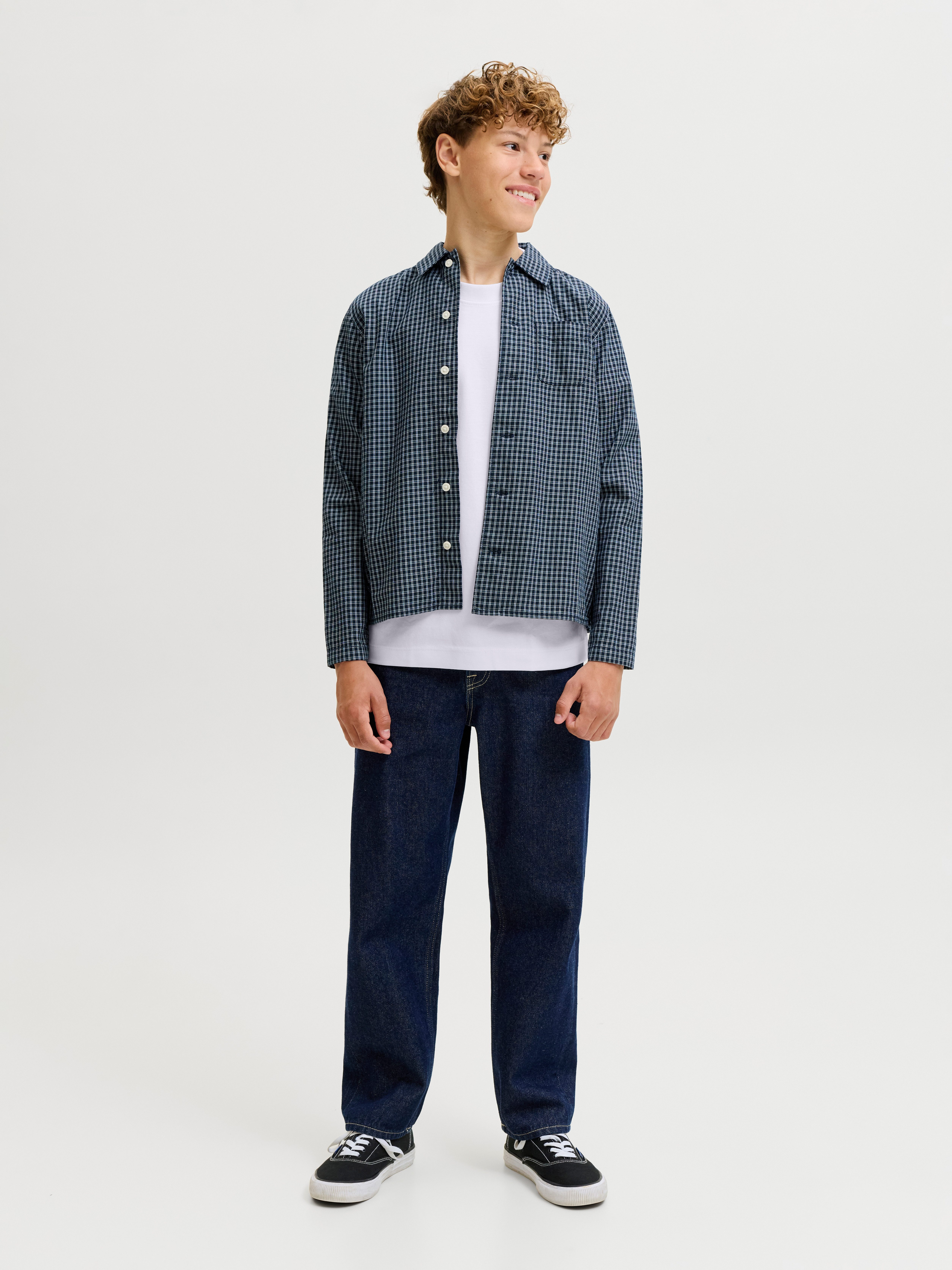 Jack & Jones Junior Rundhalsshirt JJEBARRON TEE SS O-NECK NOOS JNR Baumwollmischung, relaxed fit – Bild 4 von 5