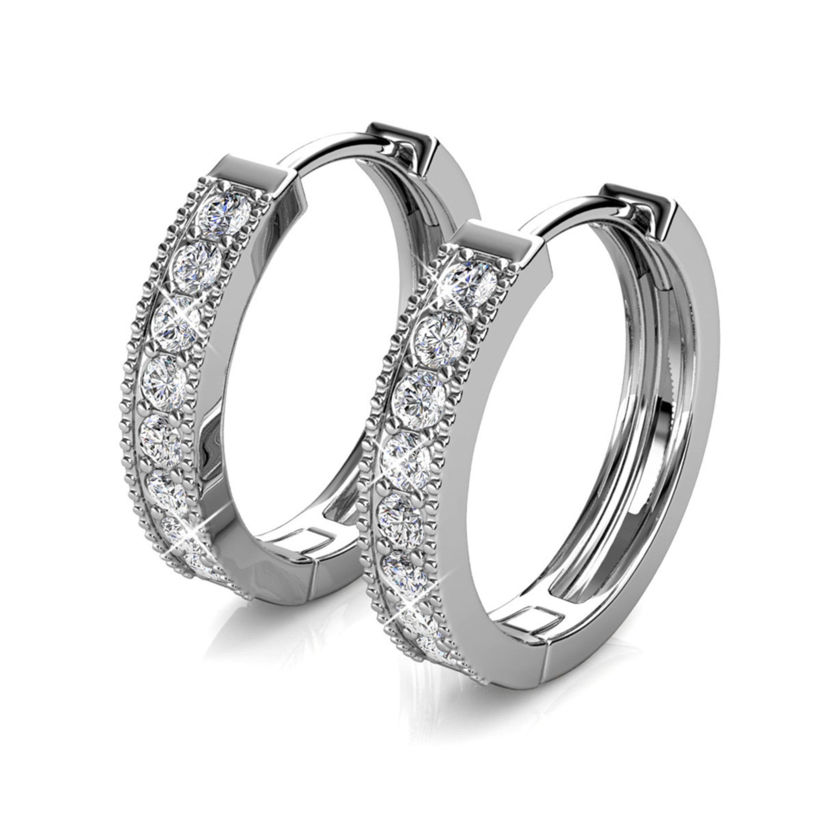Ella Eisvogel Ohrring-Set Eclat Ohrringe - Gold und 16 Kristall, 16 Karat