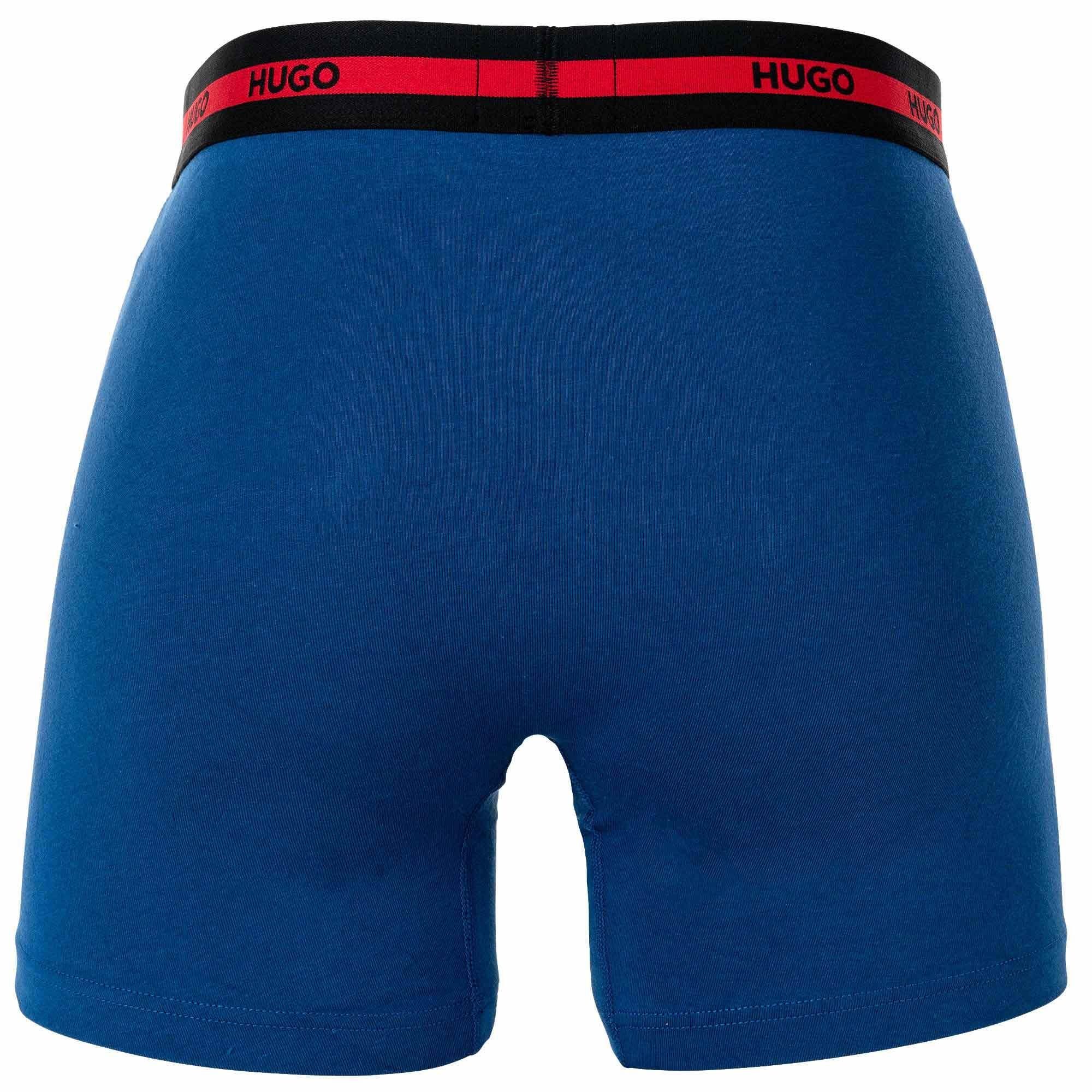 3er Briefs - Blau Pack Herren Boxer Boxer HUGO Boxershorts,