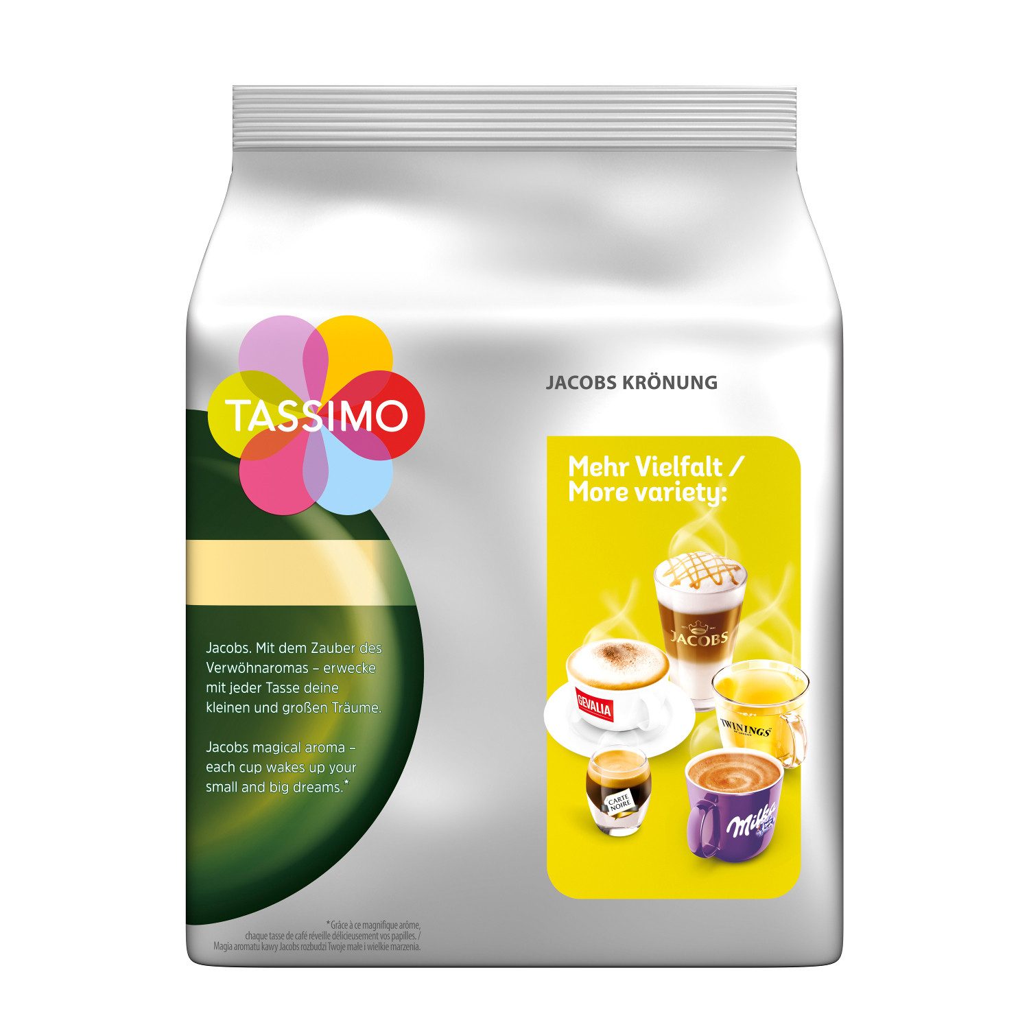 TASSIMO Kaffee Kapseln Jacobs Krönung XL T Discs 5 x 16 = 80 Kaffeekapseln, 720 g, (Packung, 5er Pack)