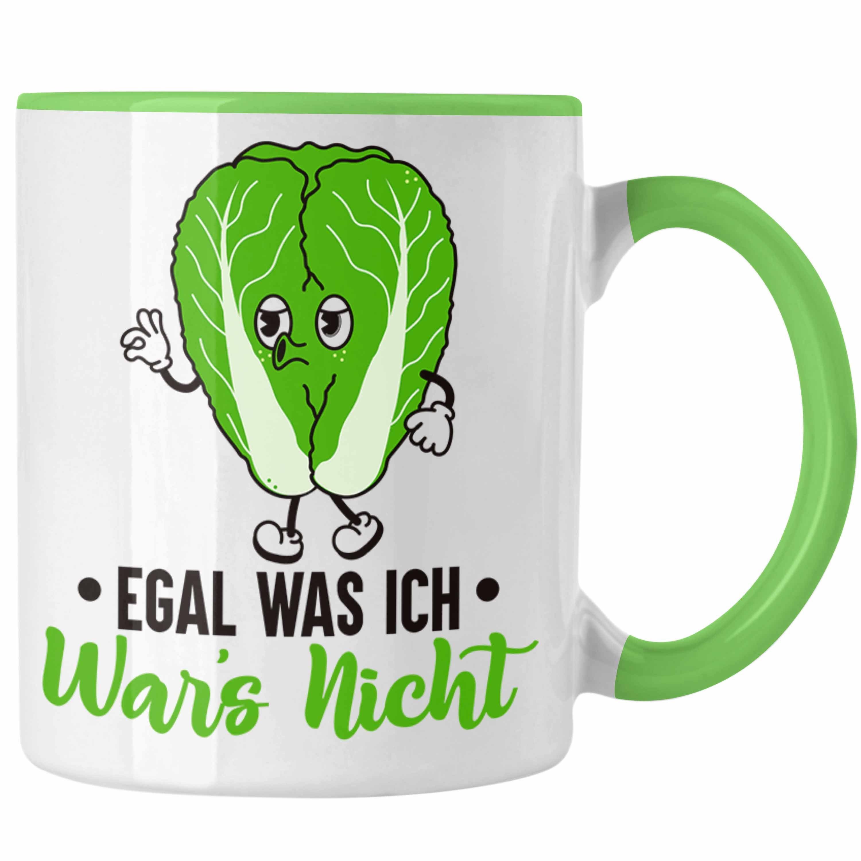 Trendation Trendation Egal Spruch Tasse Geschenk Salat Ich Kollege Grün - Nicht Wars Tasse Was Kollegin Lustiger Tasse