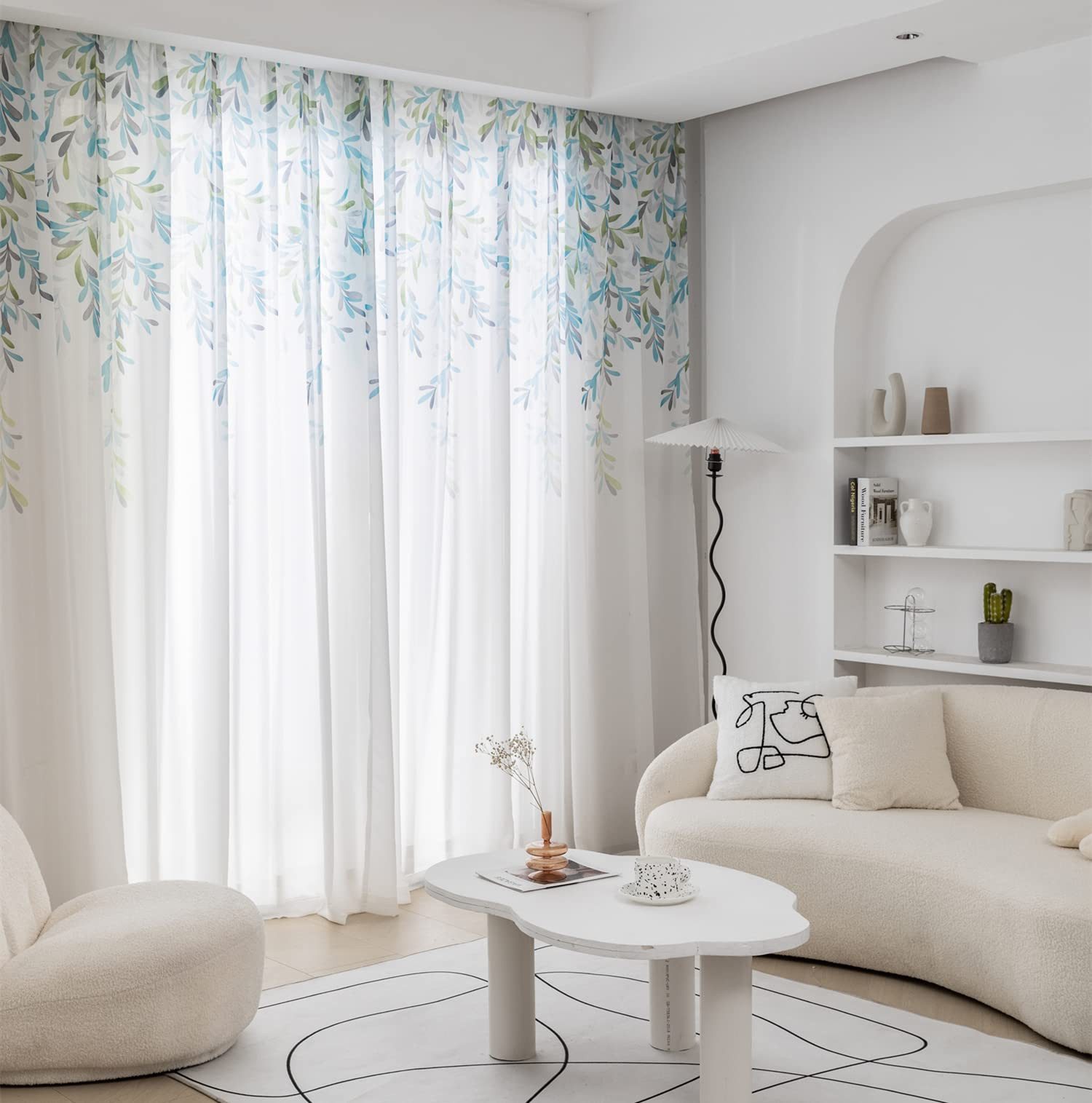 M&W DAS DESIGN Vorhang Wohnzimmer Schlafzimmer​​ Mit ösen 140Bx245H (1er), 2 für Paar