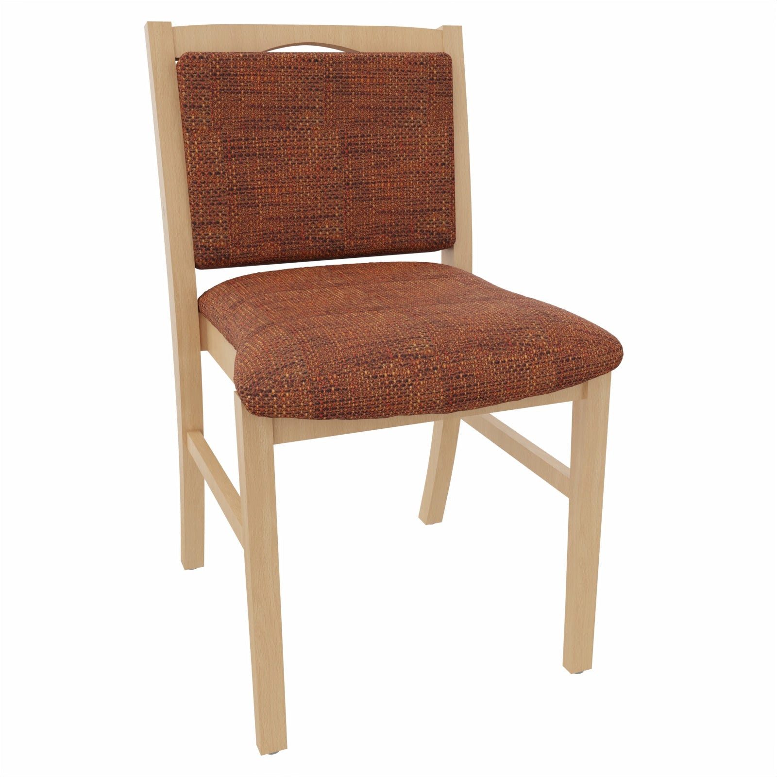 einrichtungsdesign24 Esszimmerstuhl Hüftstuhl Alexander Blieskastel – Bequemer Seniorenstuhl ohne Armlehne, Seniorenstuhl, Pflegestuhl, Massivholz Gestell