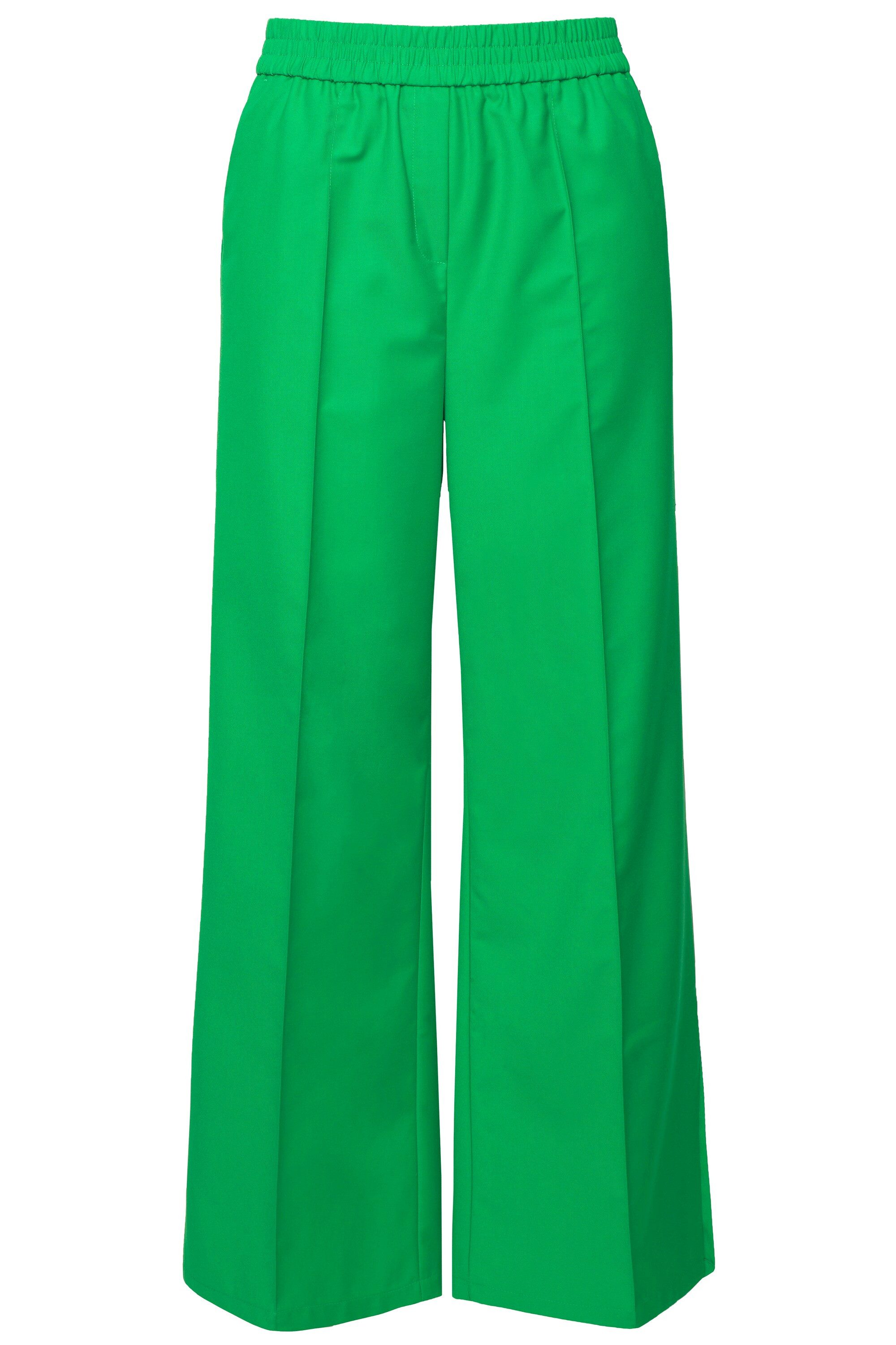 Studio Untold Schlupfhose Hose Wide Legs Seitenschlitze Elastikbund günstig online kaufen