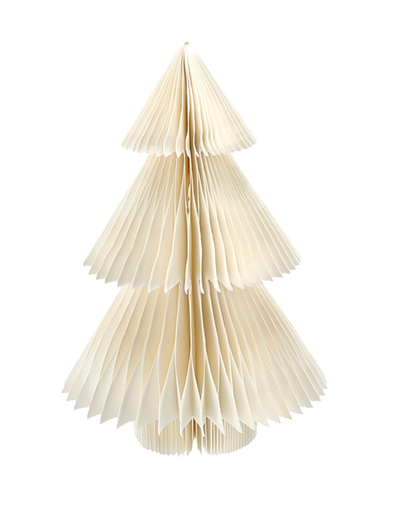 Spetebo Dekobaum LED Papier Weihnachtsbaum Deko - 30 cm (Packung, 1 tlg), Tannenbaum beleuchtet zum Stellen