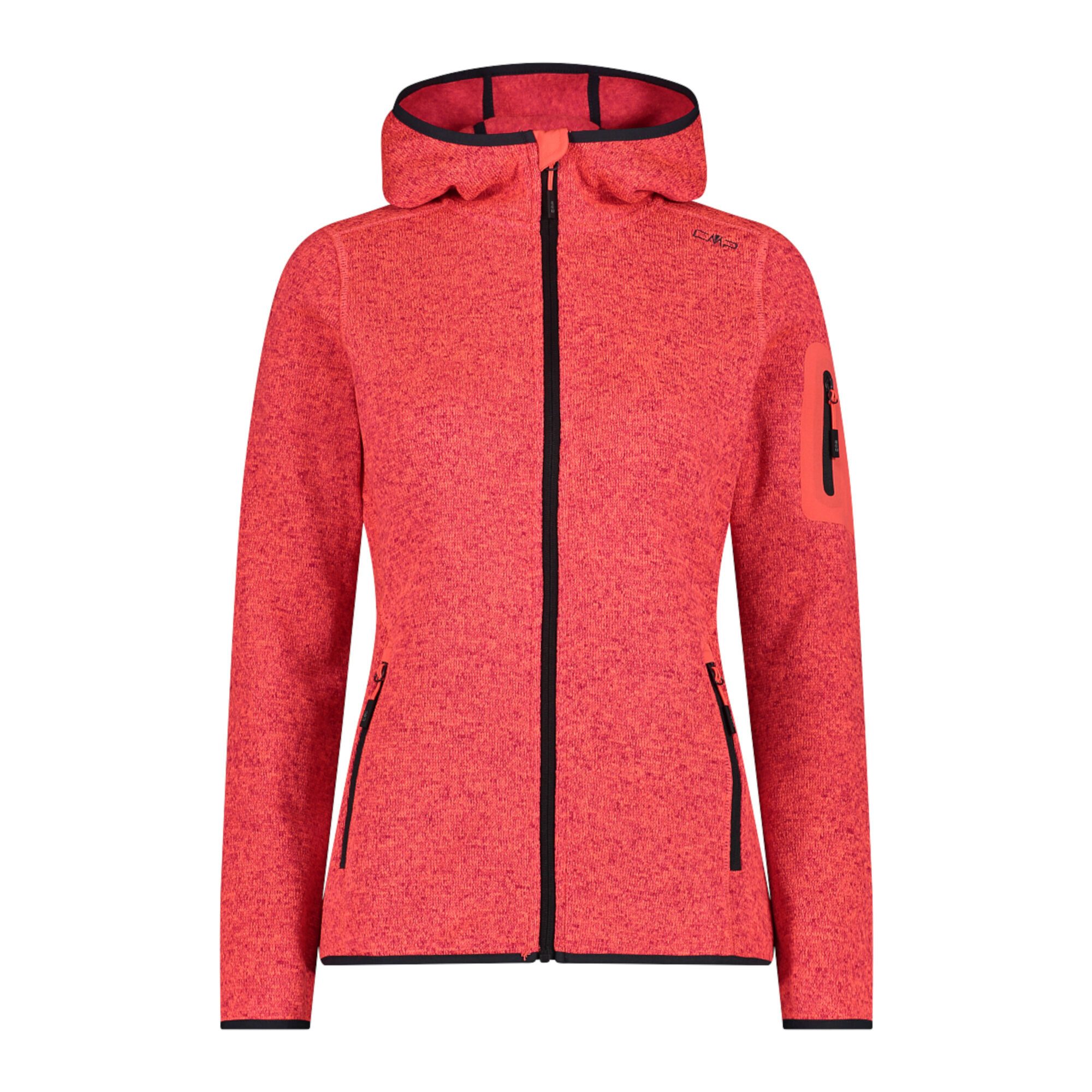 CMP Fleecejacke CMP Damen Jacke Knitted Melange Hoody 3H19826