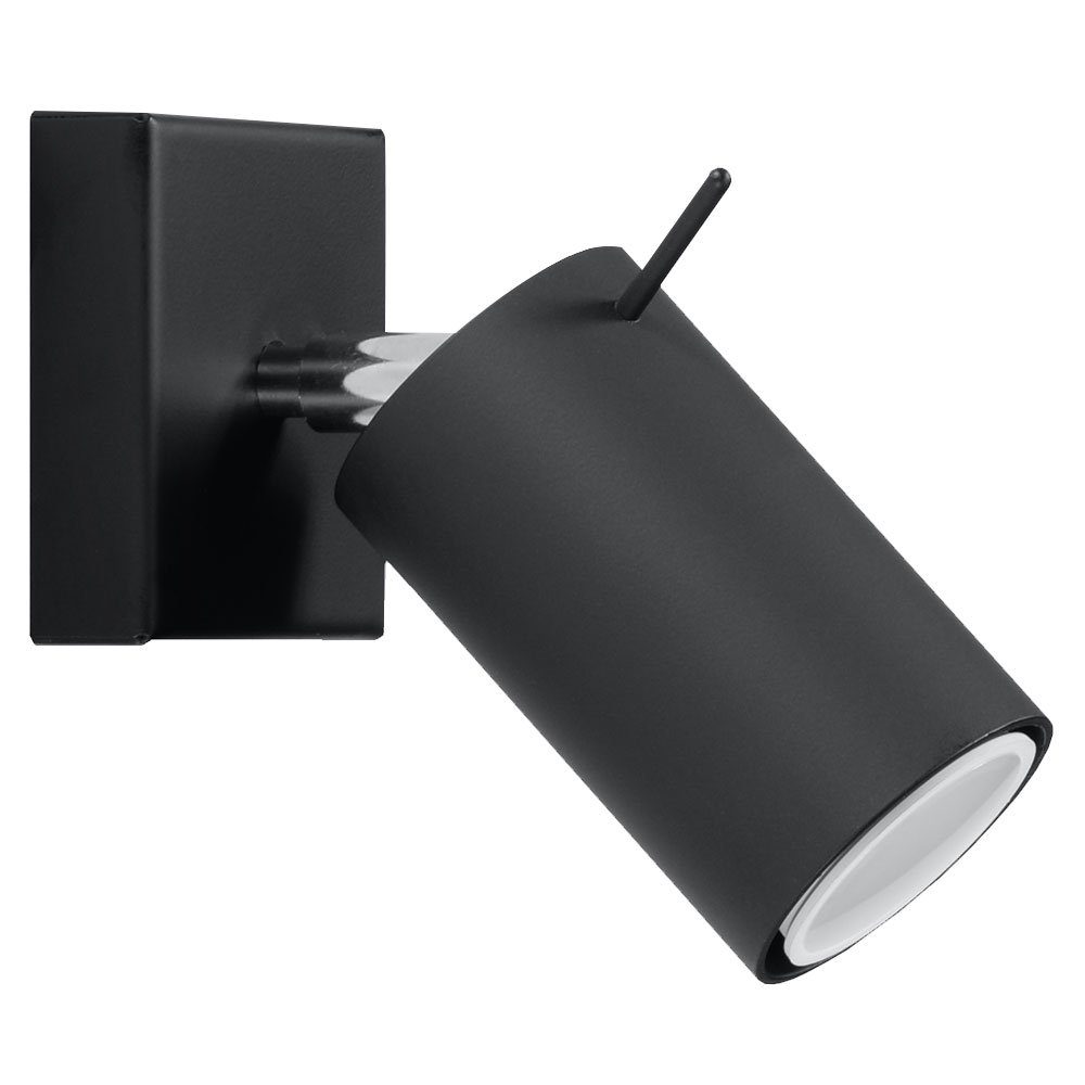 Wandlampe, schwarze Wandleuchte etc-shop Spot Wandspot schwarz Wandleuchte, inklusive, Leuchtmittel Strahler nicht
