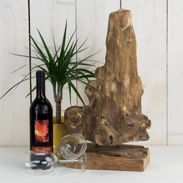 CREEDWOOD Skulptur TEAK DEKO SKULPTUR "DRIFT 50", Teakholz, Wurzelholz Figur