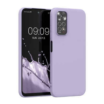 kwmobile Handyhülle Hülle für Xiaomi Redmi Note 11 / Note 11S, Hülle Silikon - Soft Handyhülle - Handy Case Cover - Pastell Lavendel