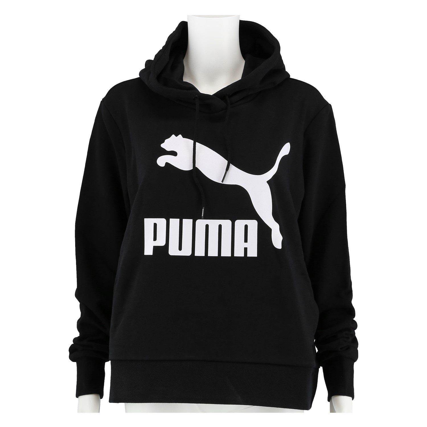 PUMA Kapuzenpullover Hoodie Classic Logo 2019 schwarz Damen