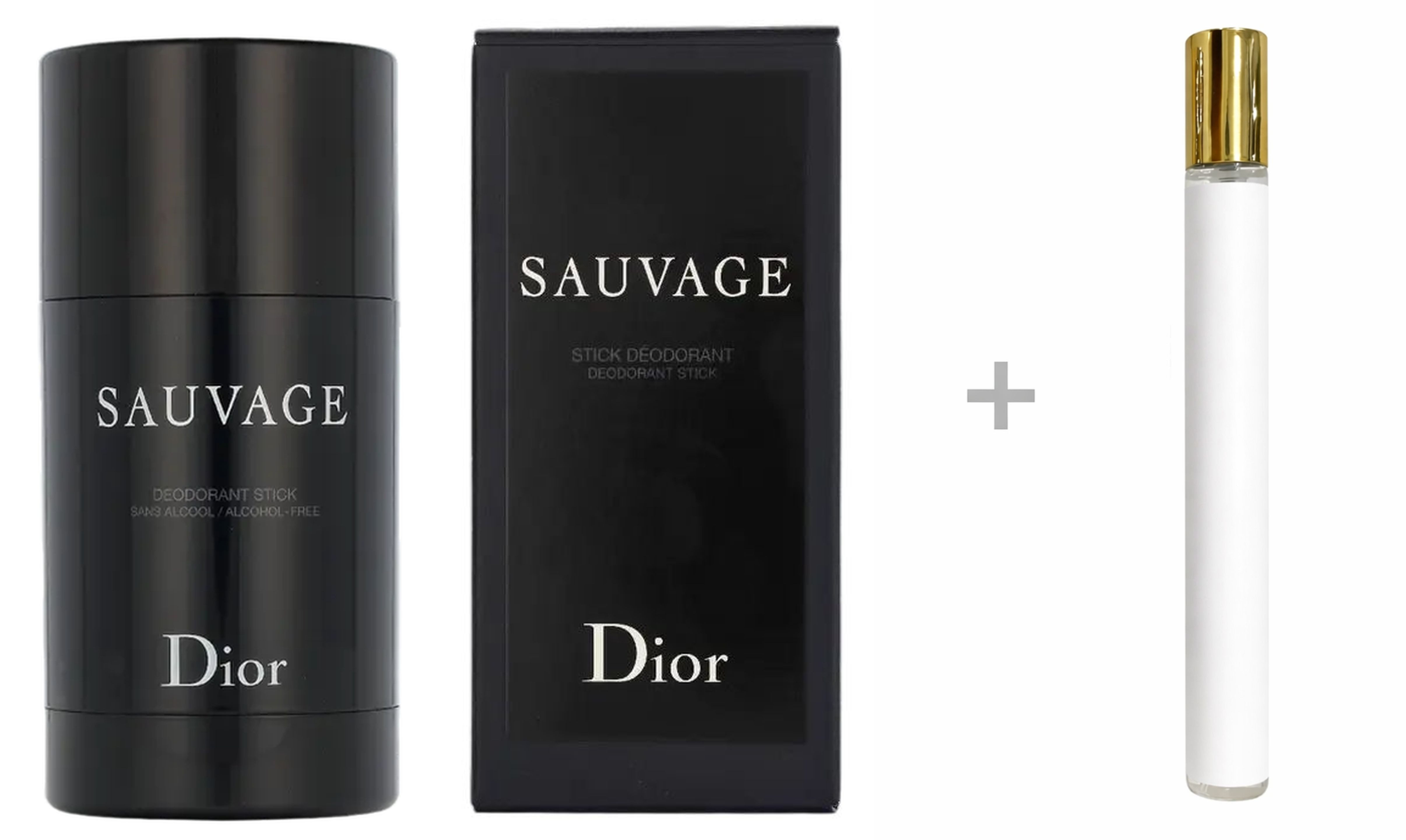 Dior Deo-Set Sauvage Herren Deodorant Stick + Reiseduft, DIOR, Deodorant Stick für den Mann, Herrenduft