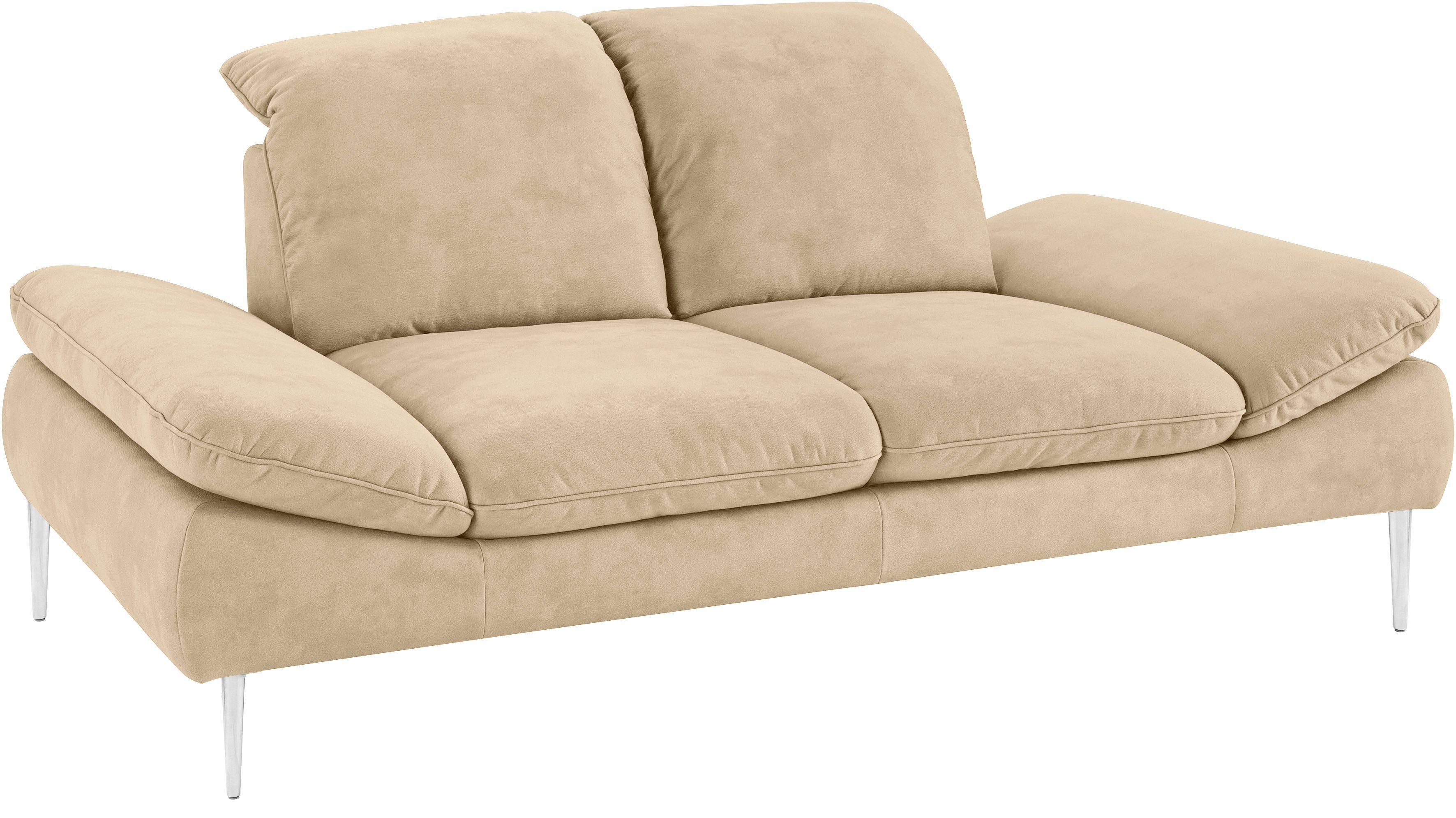W.SCHILLIG 2-Sitzer enjoy&MORE, Breite cm silber mit 202 matt, Füße Sitztiefenverstellung