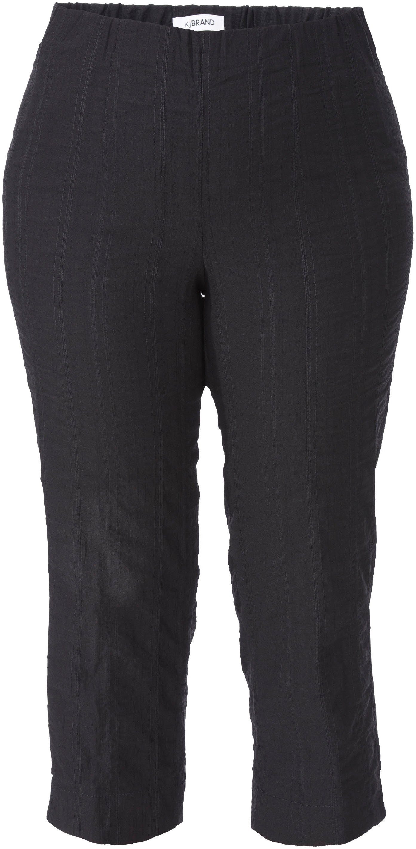 KjBRAND Caprihose Susie Capri Go Wash bügelfrei & schwarz