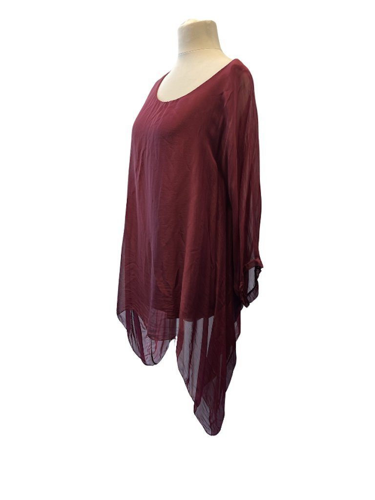 BZNA Seidenbluse Tunika Seidentunika Fledermaus Ärmel günstig online kaufen