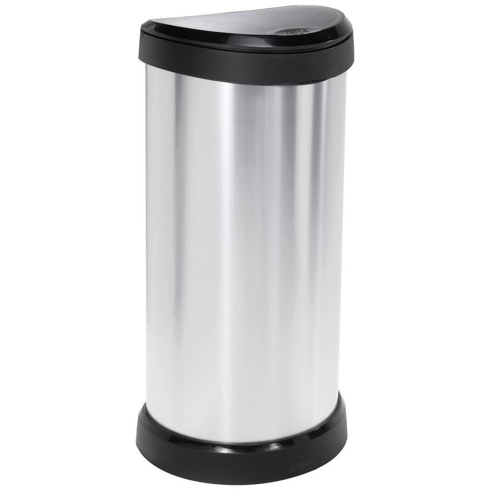 Curver Mülleimer E-COM - METALLIC'S 40L Push, / metallic 240641