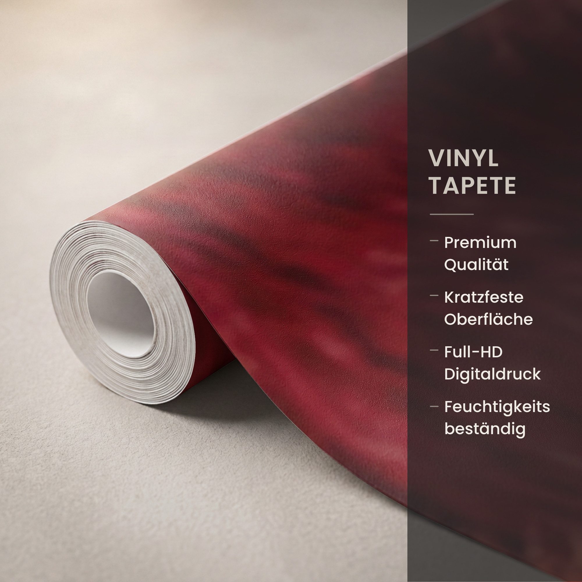 OnlyWow Fototapete Rolle - Pelzmantel - Gold, Matt, bedruckt, Wandtapete, Wohnzimmer, Vinyl Tapete 260x220cm
