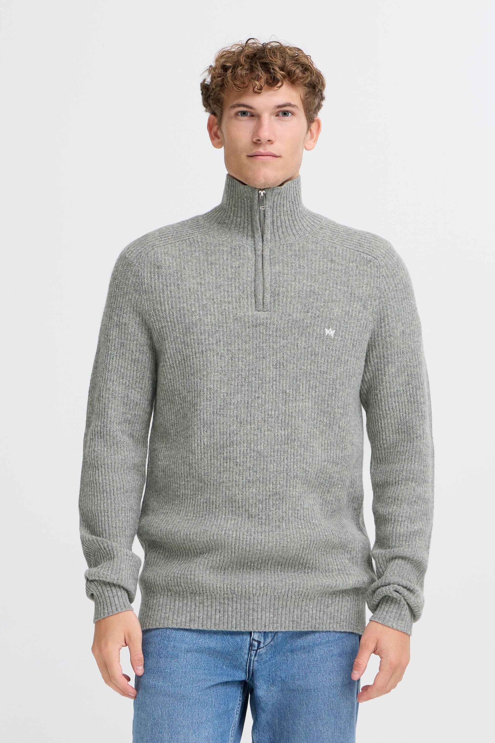 Kronstadt Troyer KSDoors half Zip Modischer Strick-Troyer