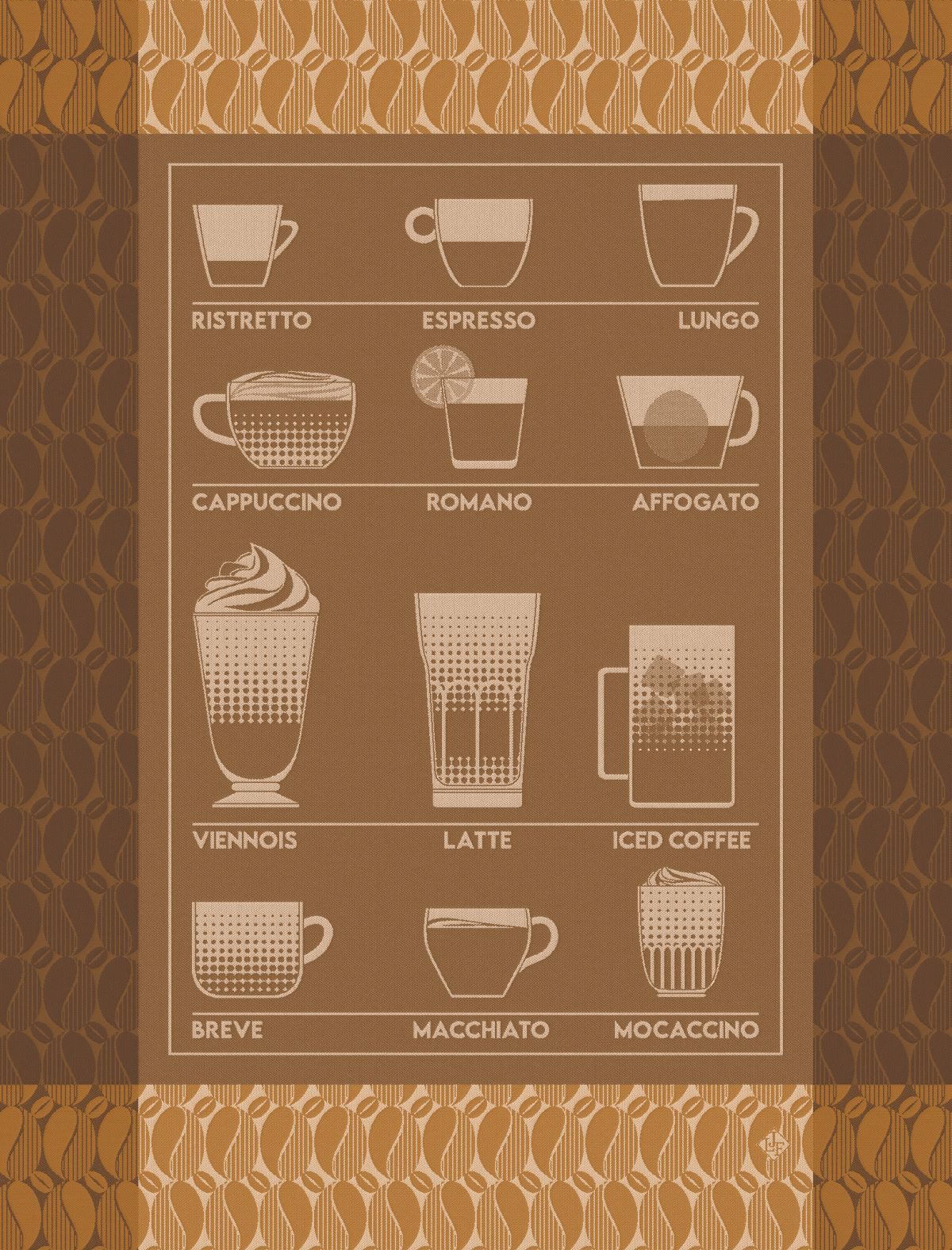 Le Jacquard Francais Geschirrtuch Geschirrtuch Barista Moccacino 60x80 cm, günstig online kaufen