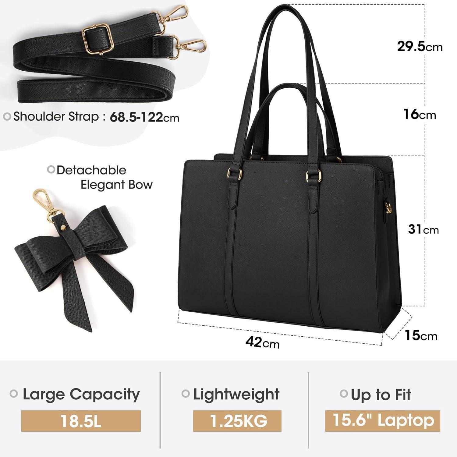 LuxusKollektion Handtasche Handtasche Damen Shopper Große Schwarz Laptoptas günstig online kaufen