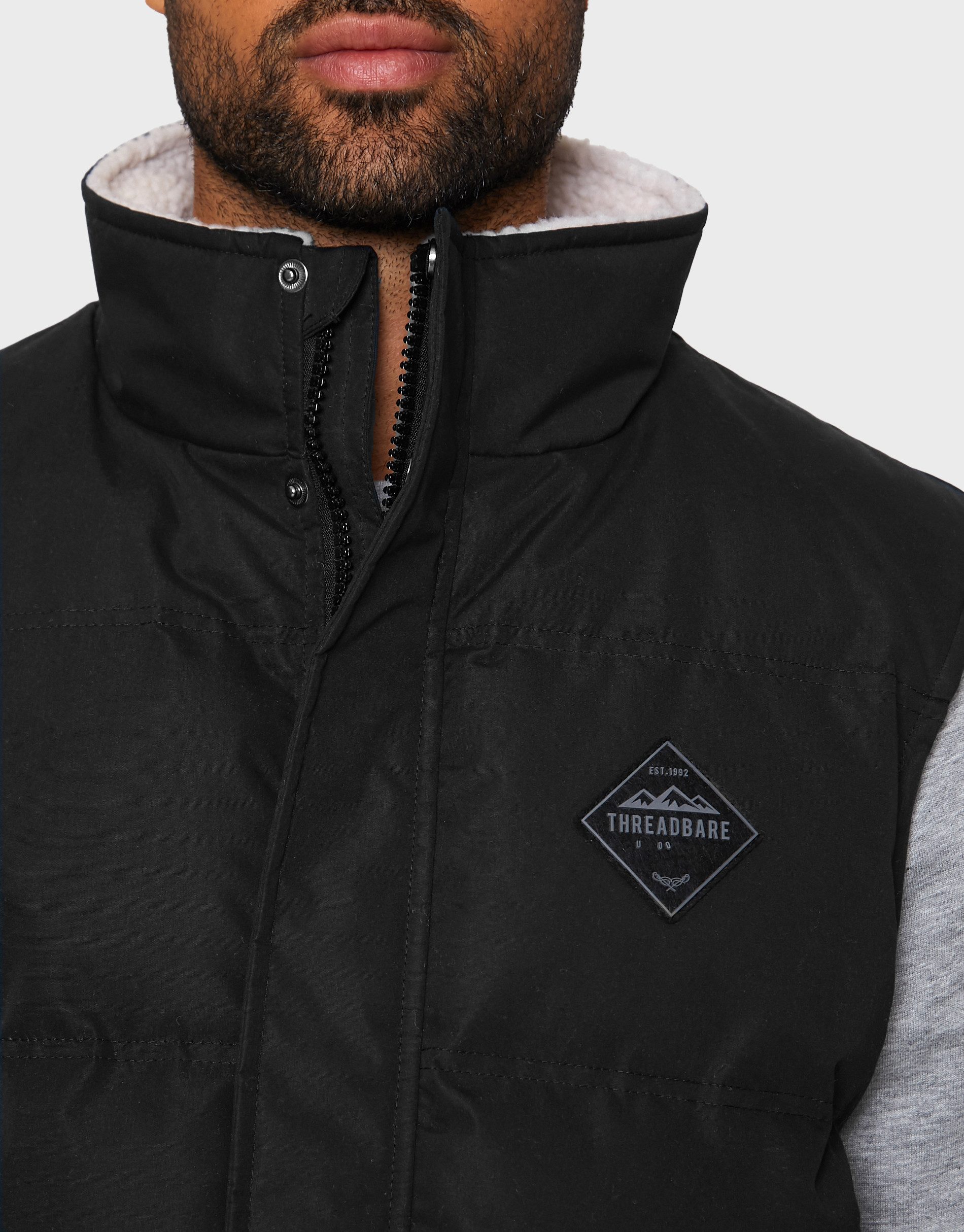 Threadbare Softshellweste Gilet Track (1-tlg) mit Kragen