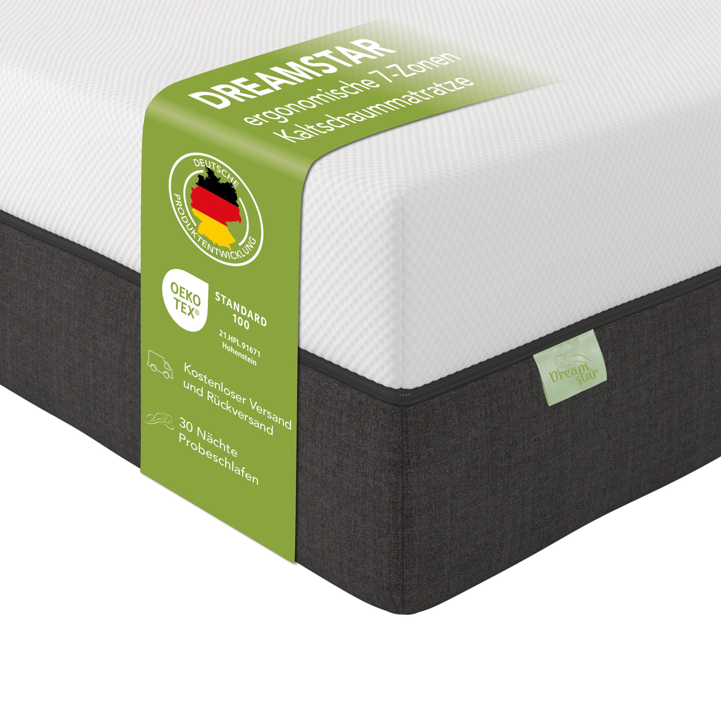 Komfortschaummatratze Sky Flex, 7-Zonen Duo-Memoryschaum-Matratze, zwei Lie günstig online kaufen