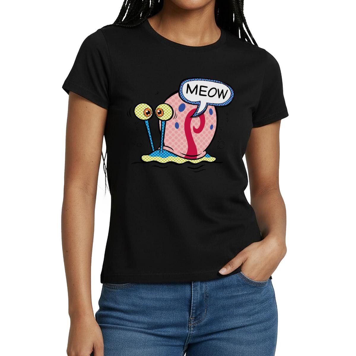 Spreadshirt T-Shirt SpongeBob Schwammkopf Gary Die Schnecke Frauen T-Shirt günstig online kaufen