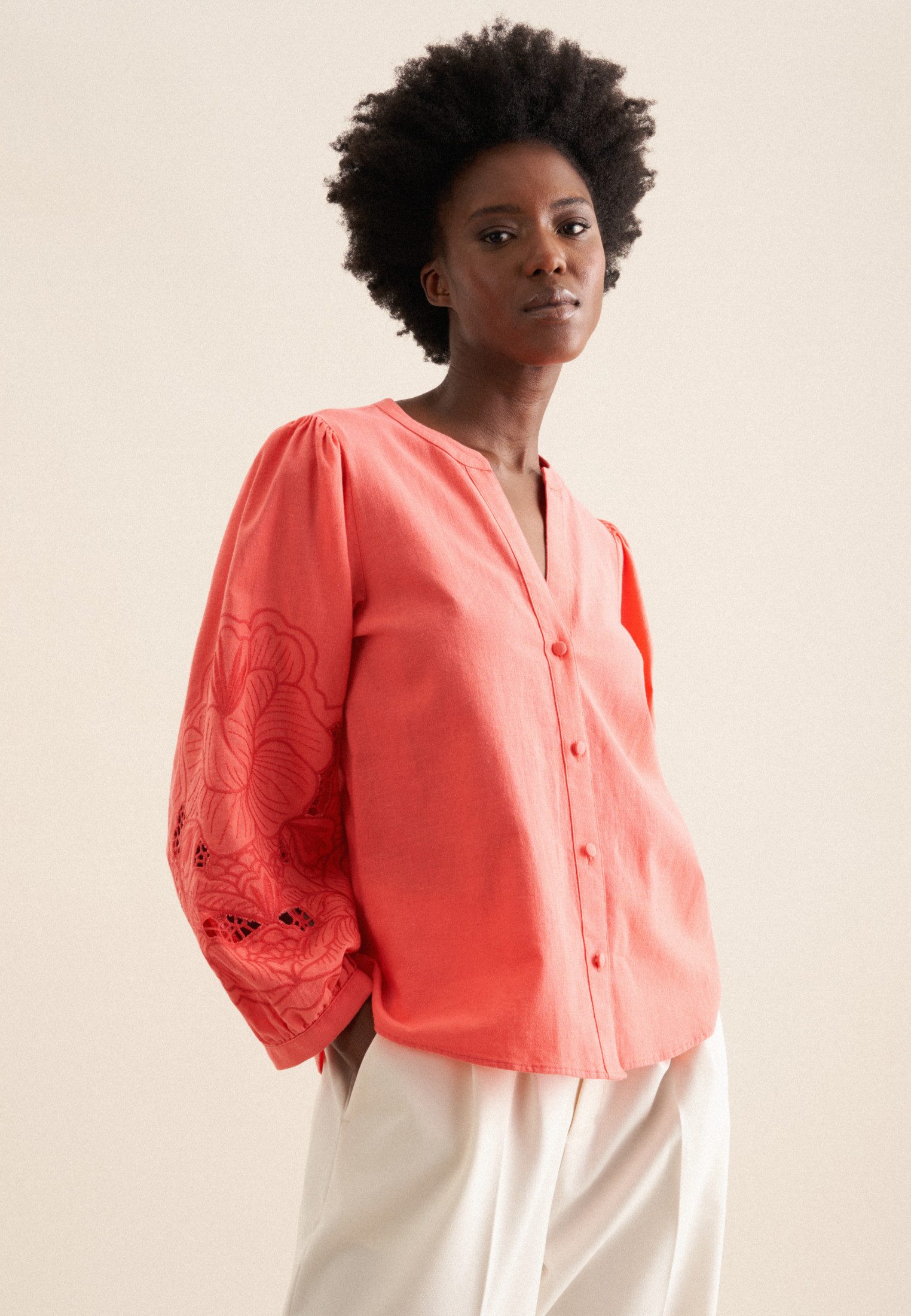 seidensticker Tunika Schwarze Rose