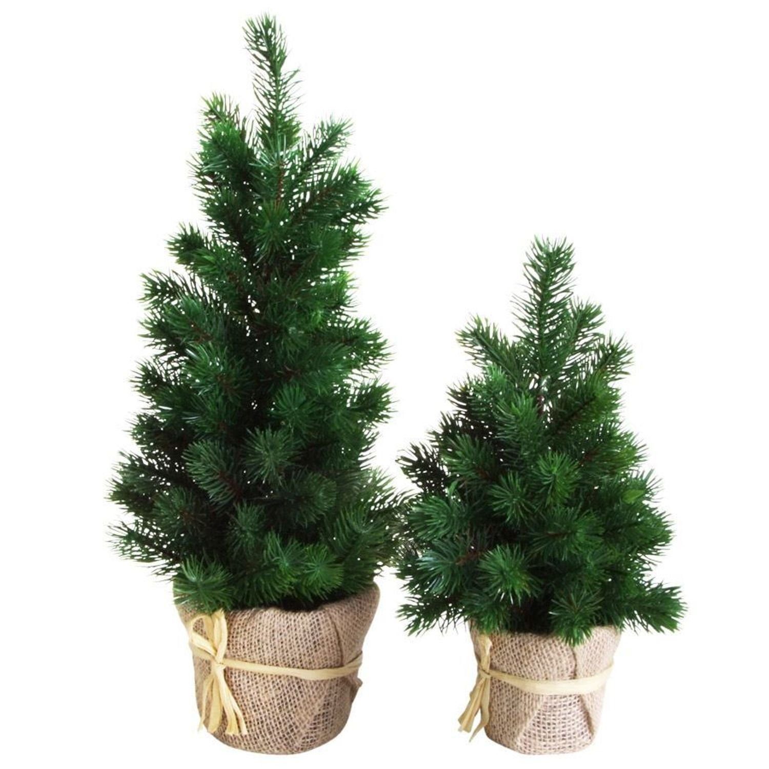 BURI Künstlicher Weihnachtsbaum Mini-Weihnachtsbaum 48cm